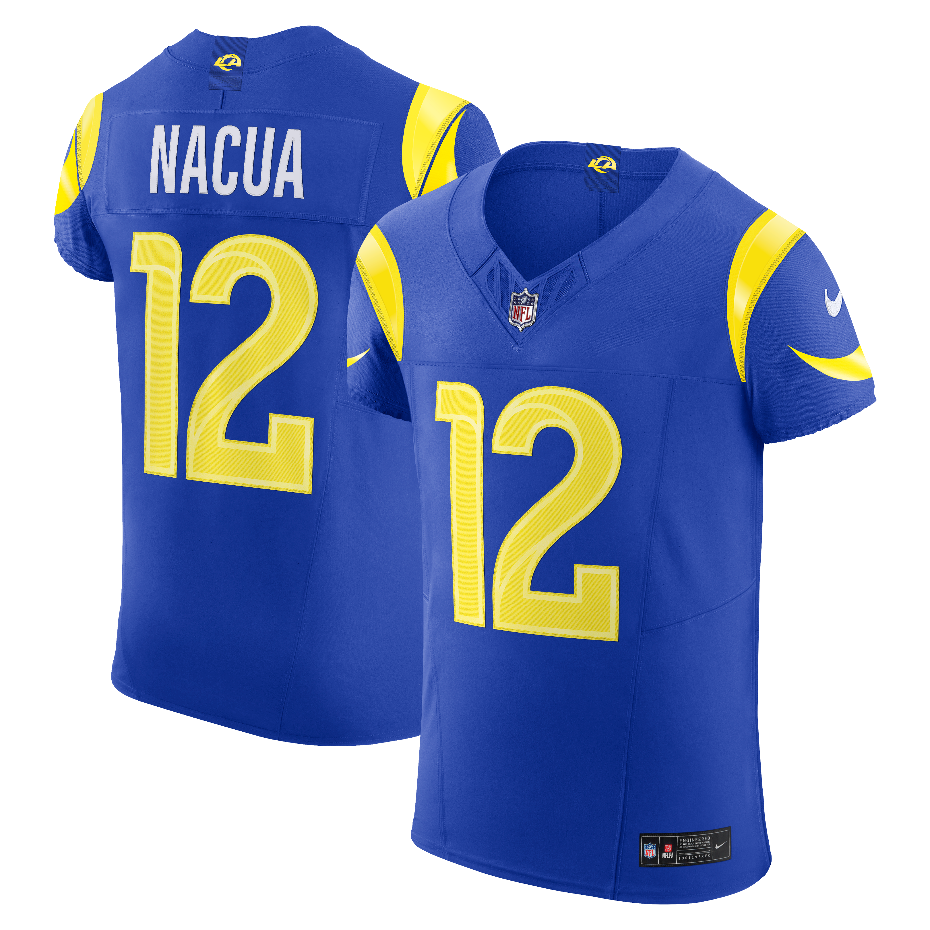 Men's Los Angeles Rams Puka Nacua Nike Royal Team Vapor Fuse Elite Jersey