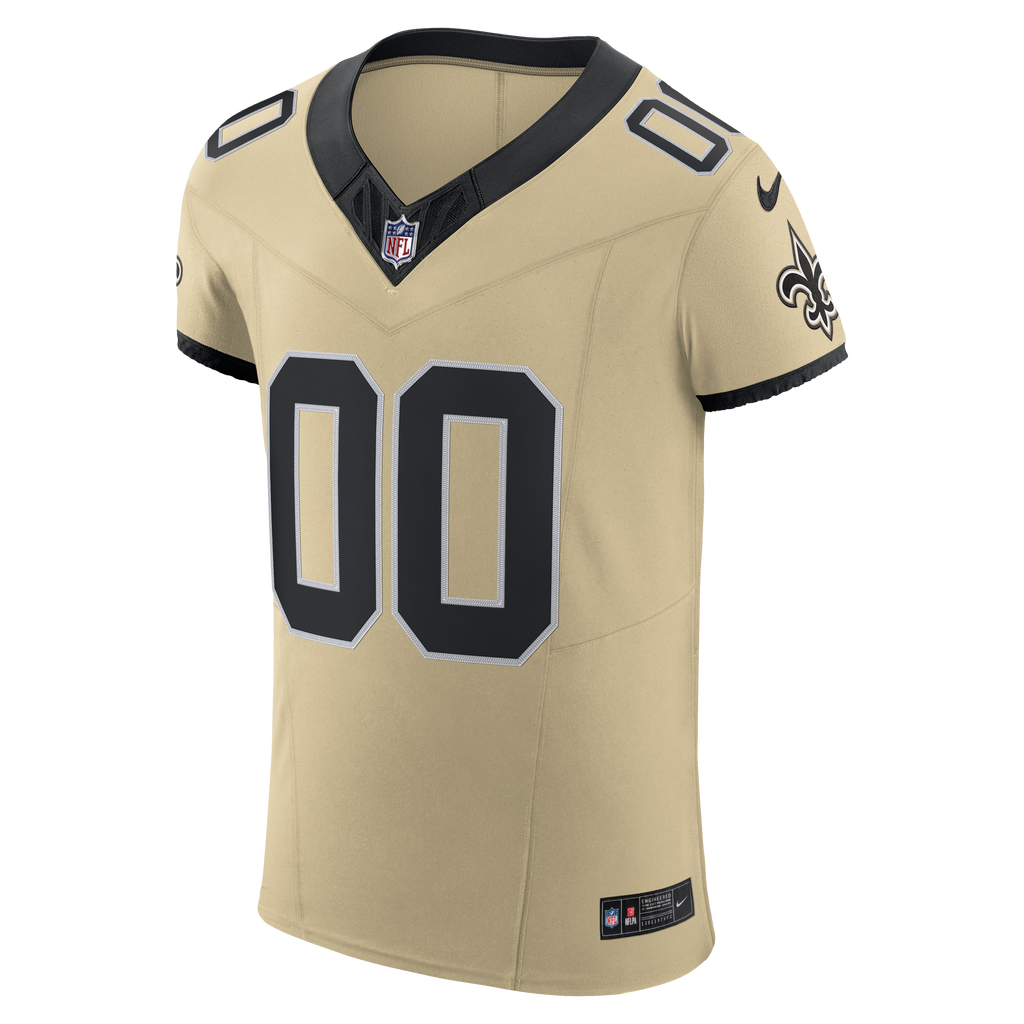 Men's New Orleans Saints Nike Gold Alternate Vapor Fuse Elite Custom Jersey