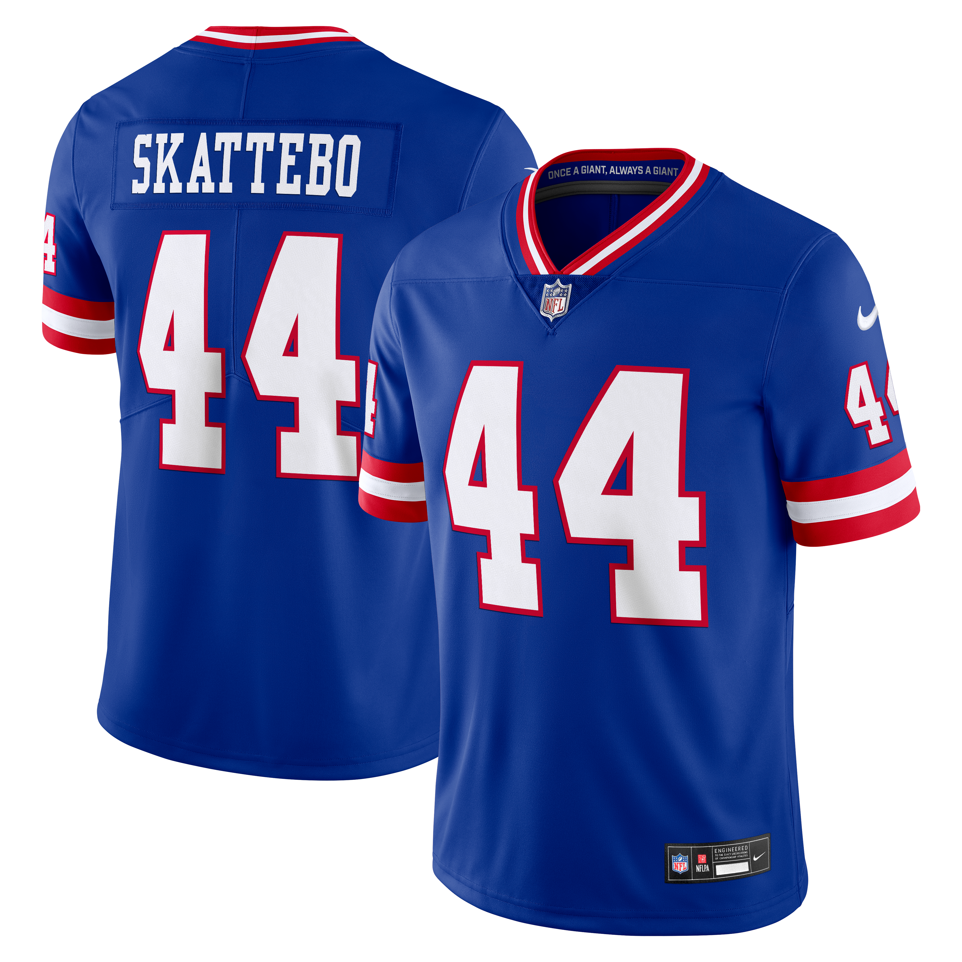 Men's New York Giants Cam Skattebo Nike Royal Legacy Vapor Untouchable Stitched Limited Jersey