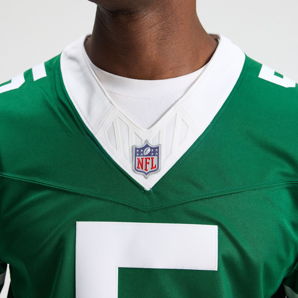 Men's New York Jets Garrett Wilson Nike Legacy Green Team Vapor Fuse Stitched Limited Jersey
