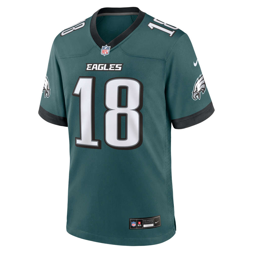 Men's Philadelphia Eagles Britain Covey Nike Midnight Green Team Game Jersey