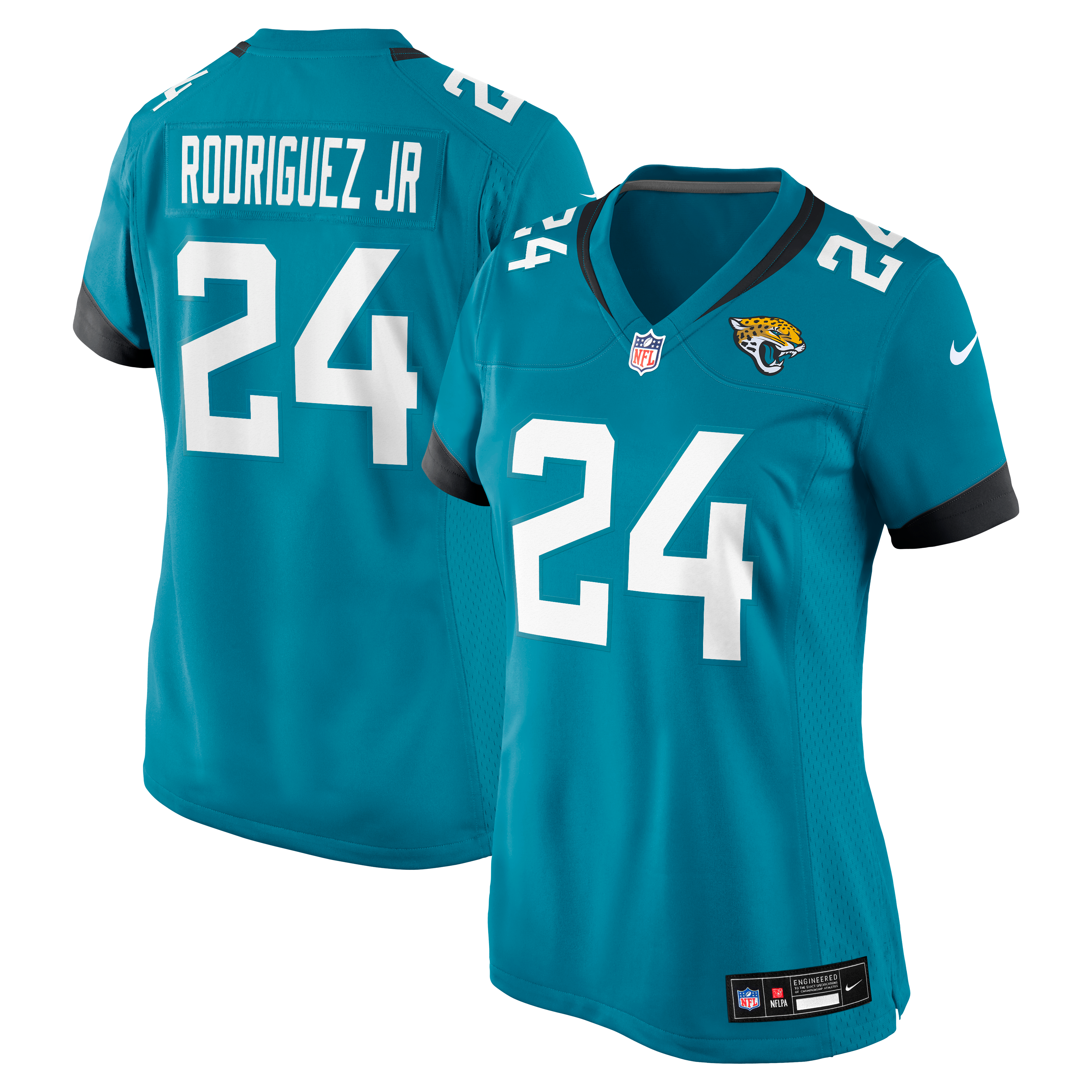 Women's Jacksonville Jaguars Chris Rodriguez Jr Nike Teal Team Game Jersey