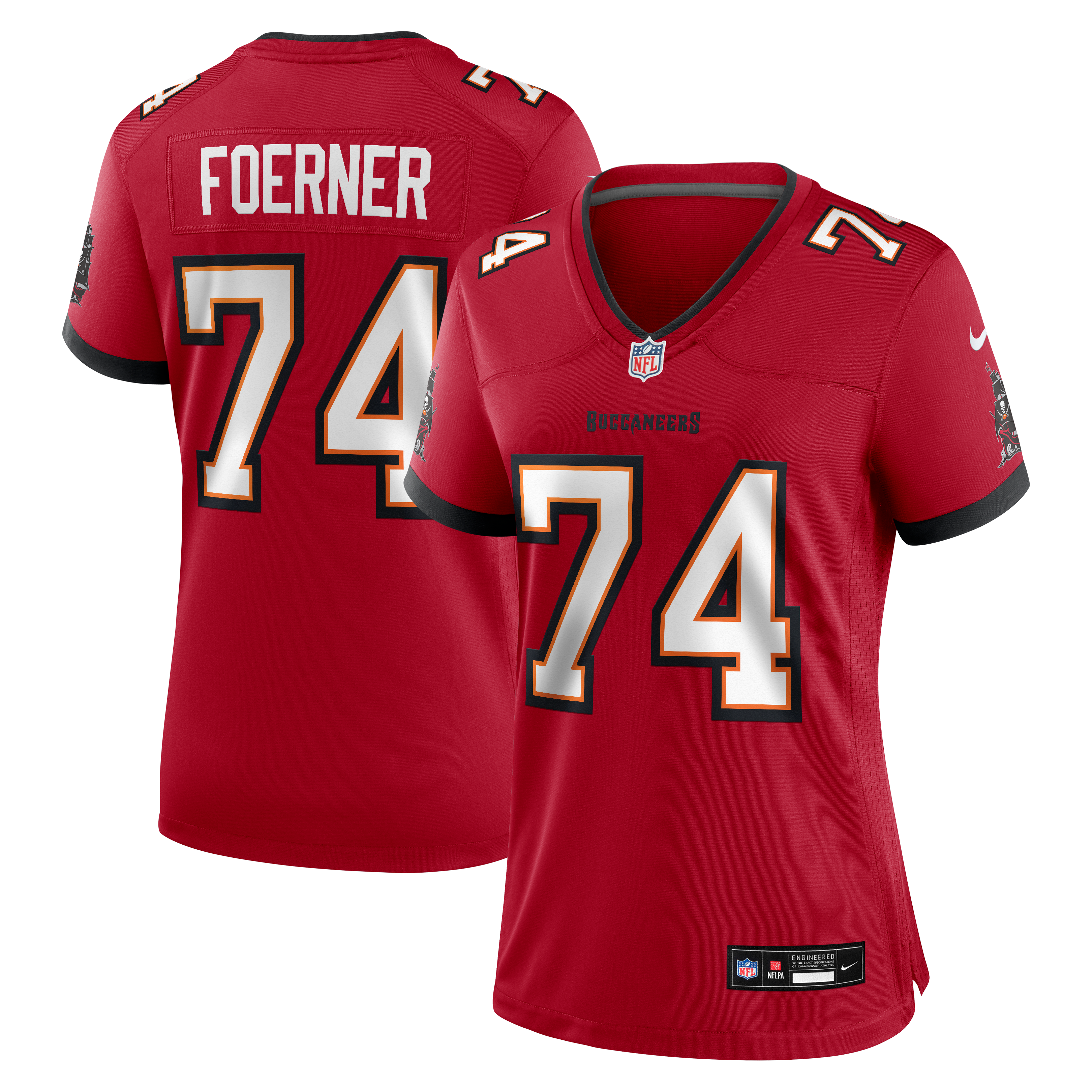 Women's Tampa Bay Buccaneers Marshall Foerner Nike Red Team Game Jersey