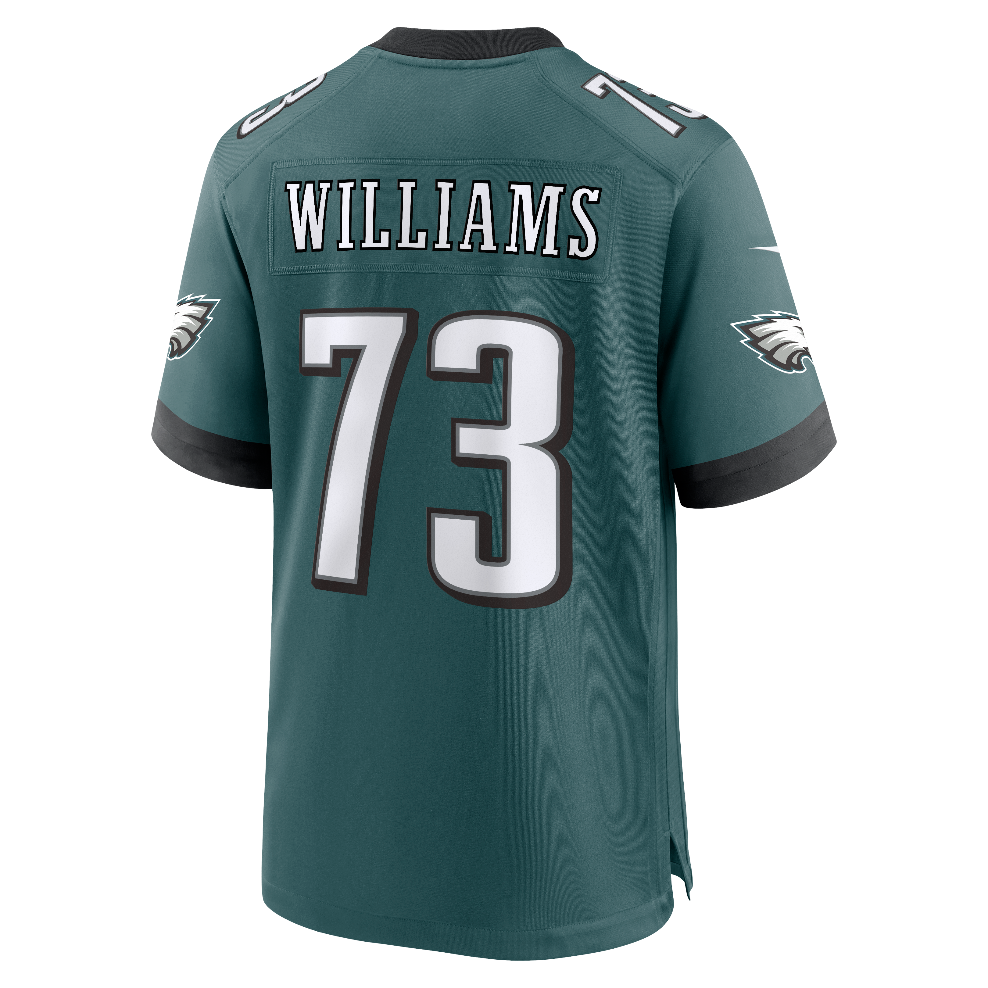 Men's Philadelphia Eagles Cameron Williams Nike Midnight Green Team Game Jersey