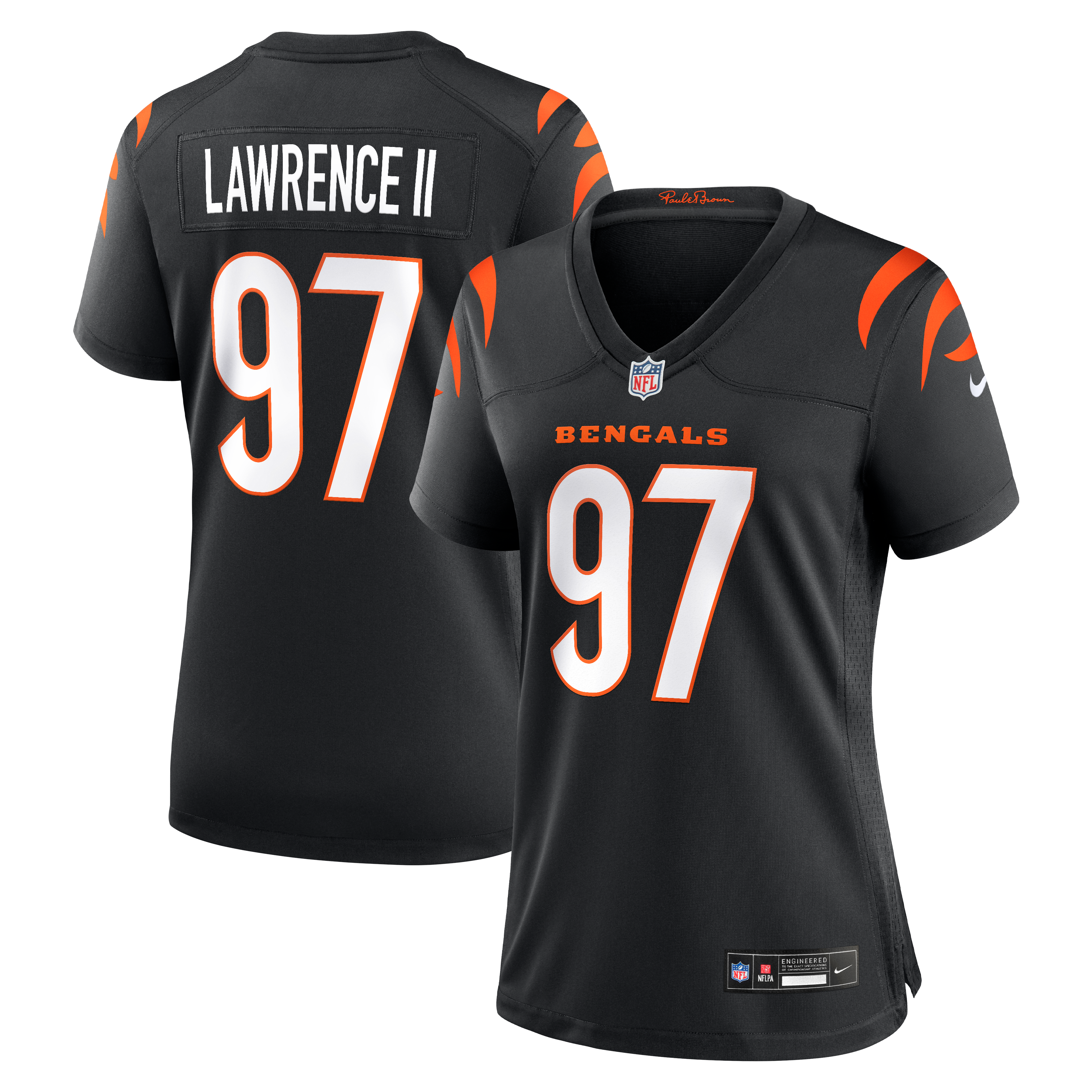 Women's Cincinnati Bengals Dexter Lawrence Ii Nike Black Game Jersey