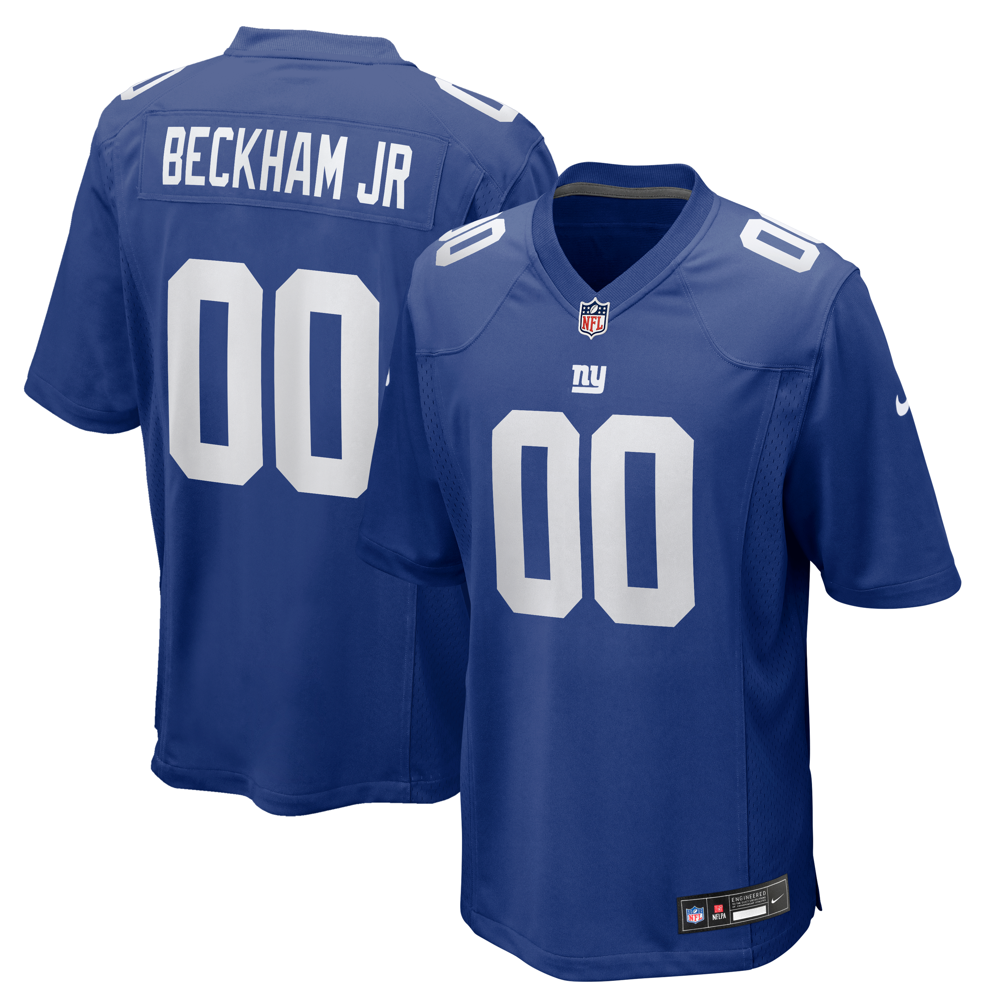 Men's New York Giants Odell Beckham Jr Nike Royal Team Game Jersey