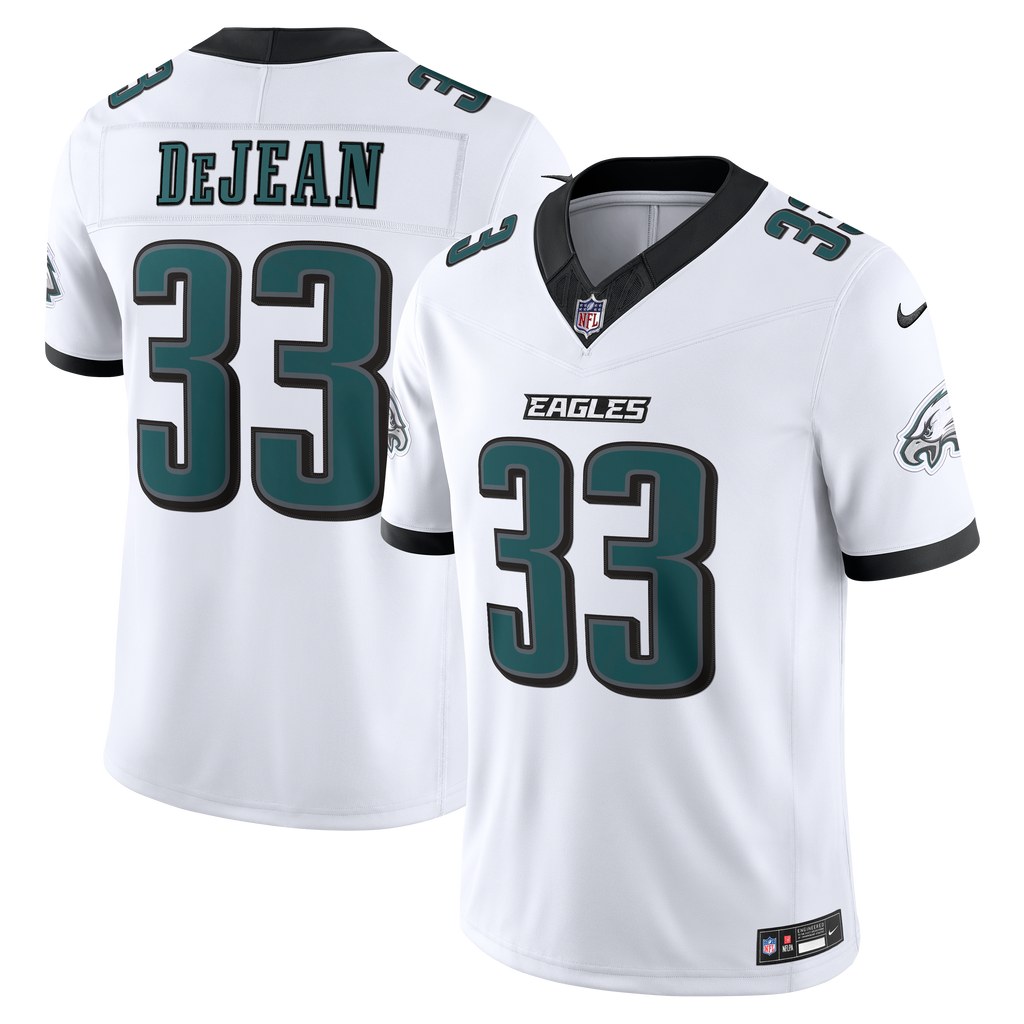 Men's Philadelphia Eagles Cooper Dejean Nike White Vapor Fuse Stitched Limited Jersey