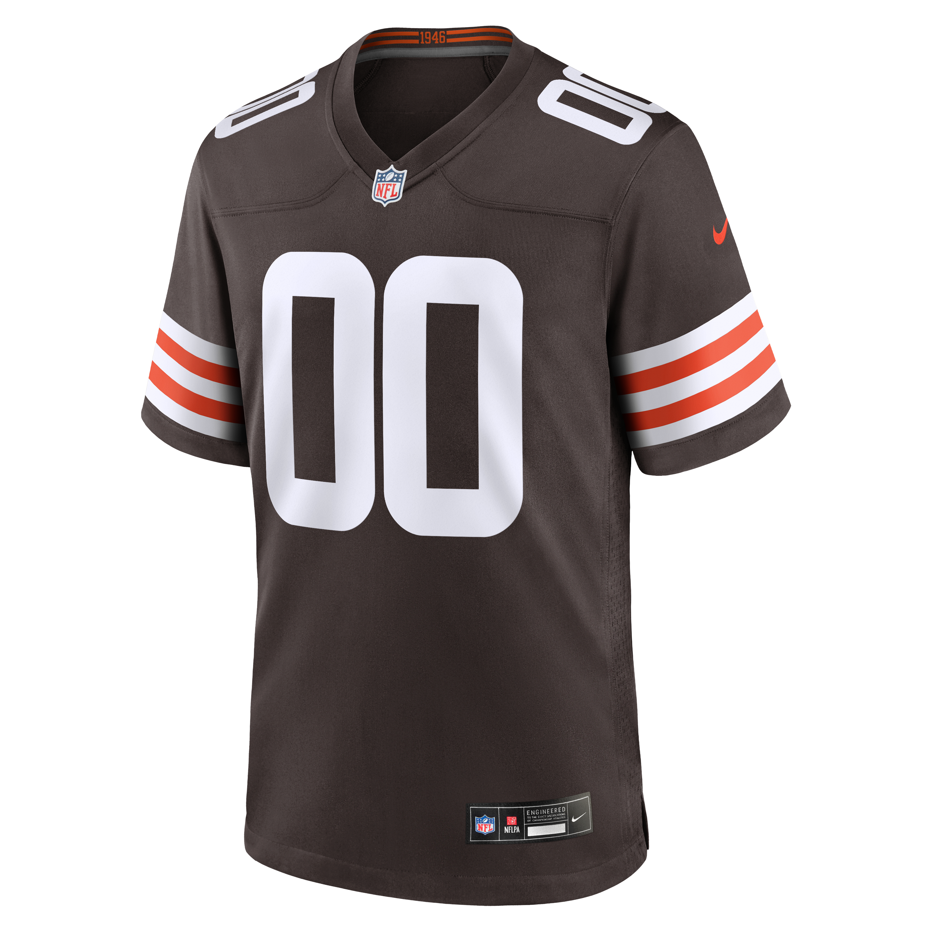 Men's Cleveland Browns Justin Jefferson Nike Brown Game Jersey