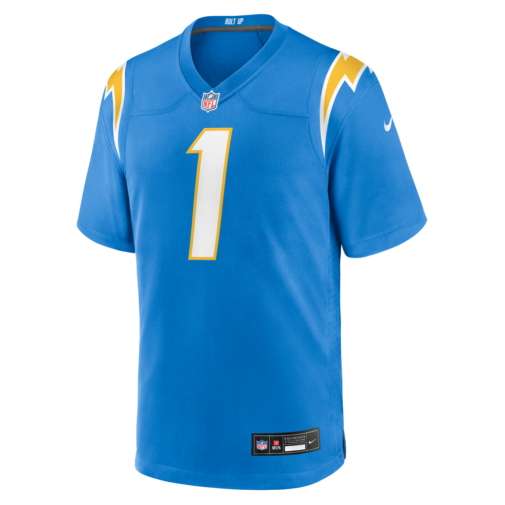 Men's Los Angeles Chargers Akheem Mesidor Nike Powder Blue 2026 Nfl Draft First Round Pick No 22 Team Game Jersey