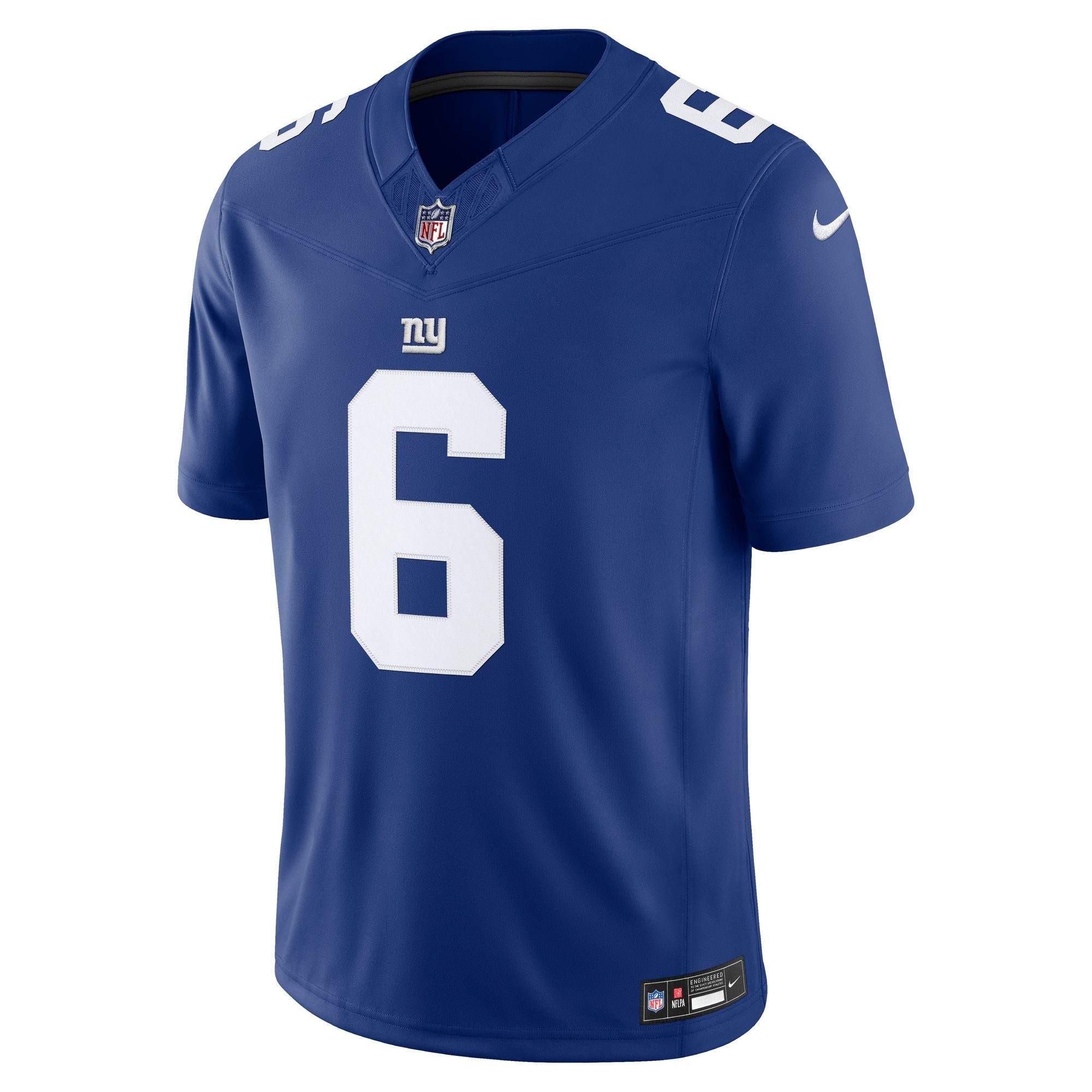 Men's New York Giants Jaxson Dart Nike Royal Team Vapor Fuse Stitched Limited Jersey