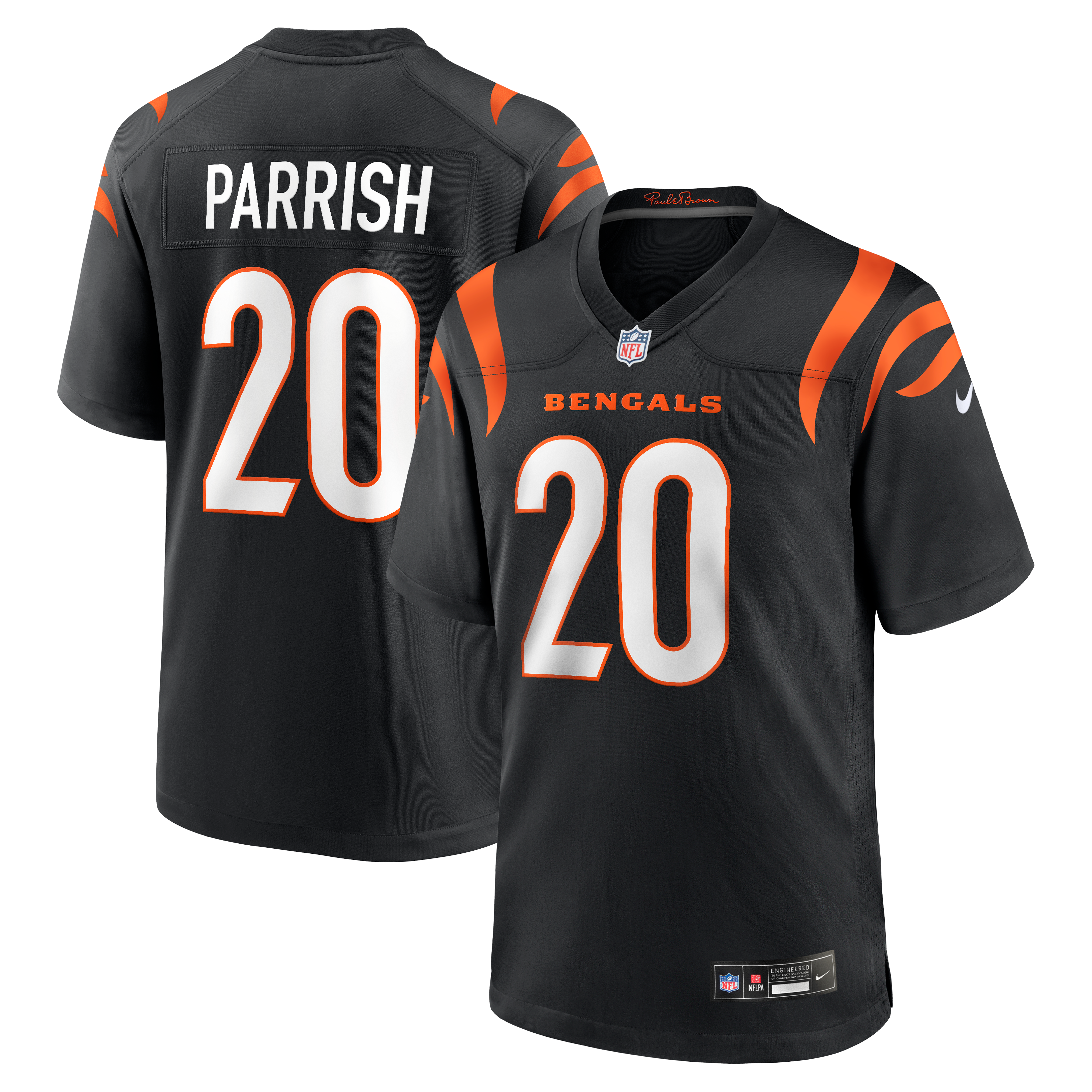 Men's Cincinnati Bengals Lemar Parrish Nike Black Team Retired Game Jersey