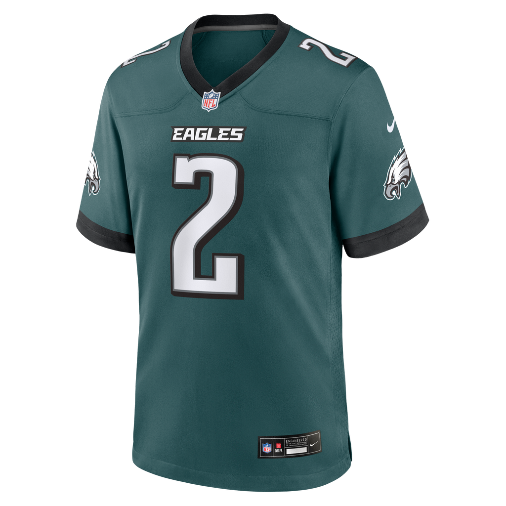 Men's Philadelphia Eagles Tariq Woolen Nike Midnight Green Team Game Jersey