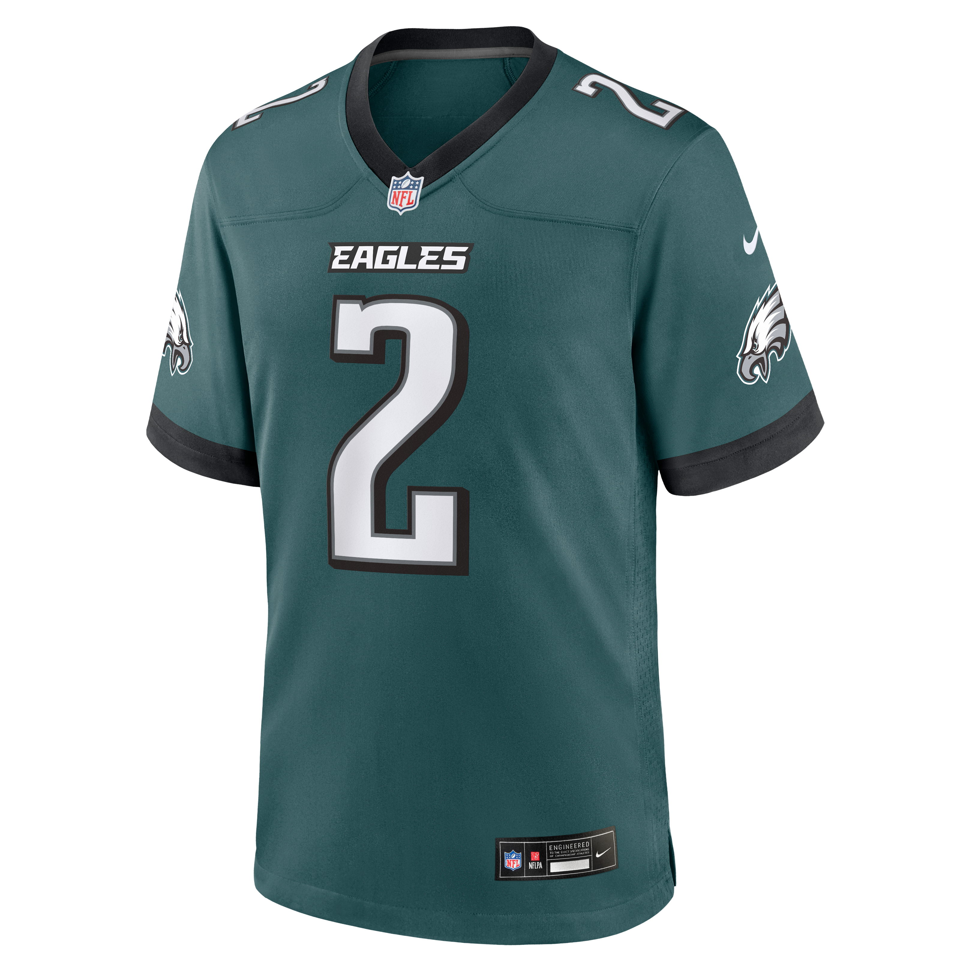 Men's Philadelphia Eagles Tariq Woolen Nike Midnight Green Team Game Jersey