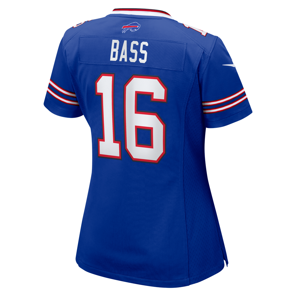 Women's Buffalo Bills Tyler Bass Nike Royal Team Game Jersey