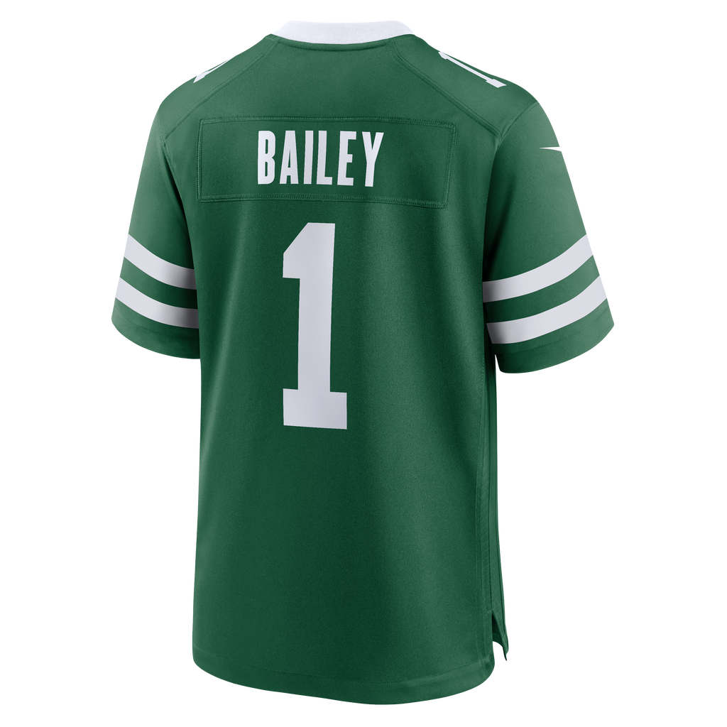 Men's New York Jets Nike David Bailey Legacy Green 2026 Nfl Draft First Round Pick No 2 Team Game Jersey