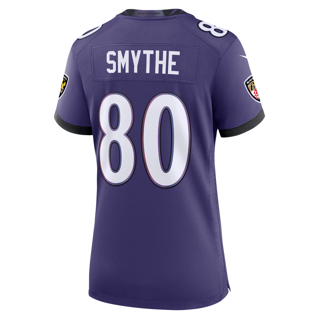Women's Baltimore Ravens Durham Smythe Nike Purple Team Game Jersey