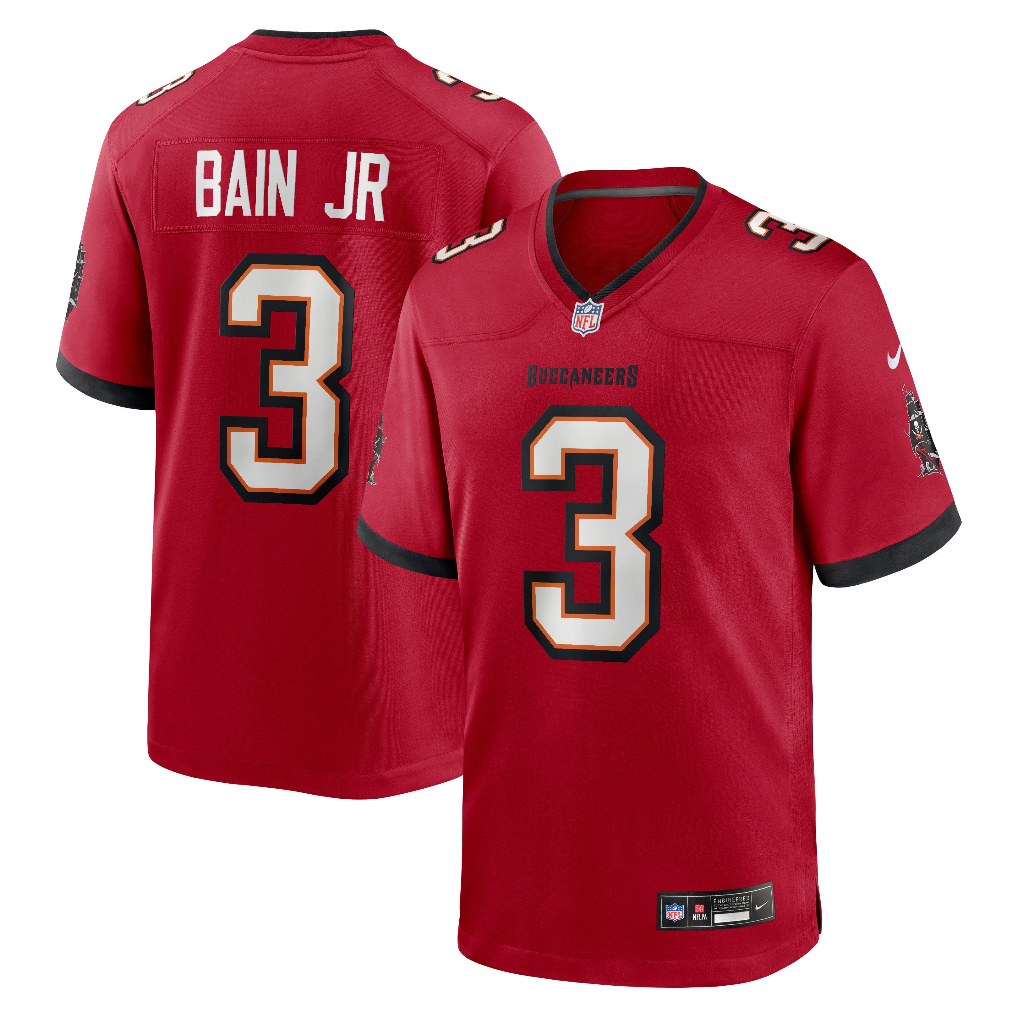 Men's Tampa Bay Buccaneers Rueben Bain Jr Nike Red 2026 Nfl Draft First Round Pick No 15 Team Game Jersey