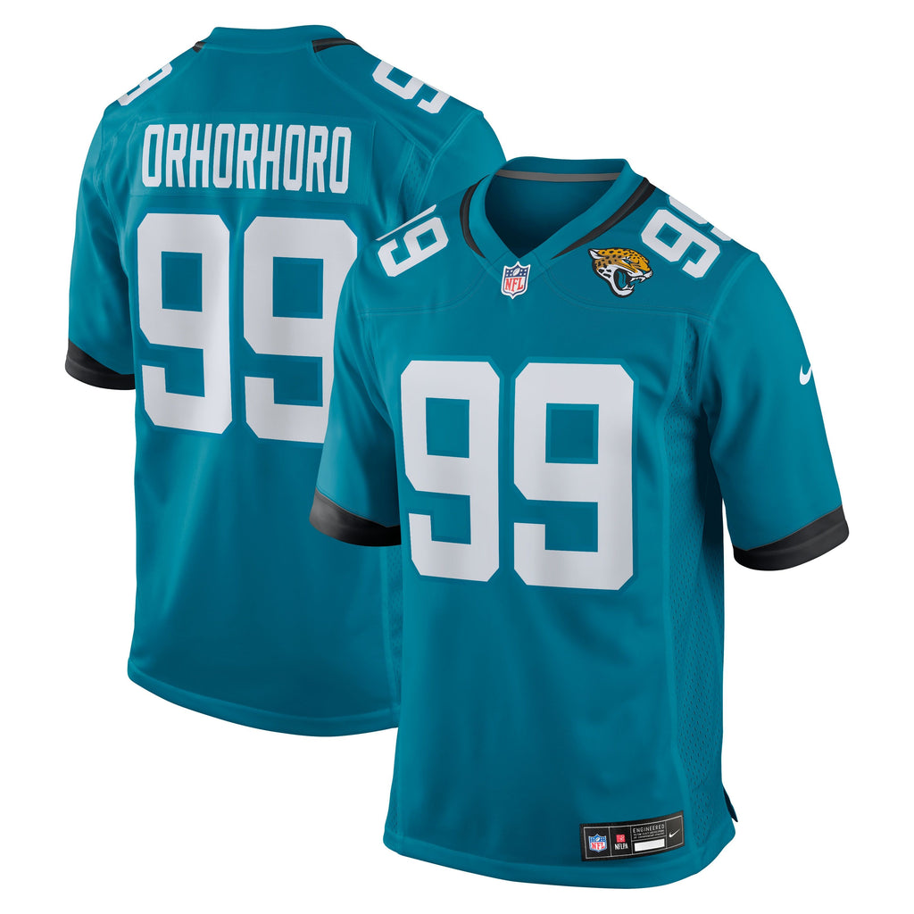 Men's Jacksonville Jaguars Ruke Orhorhoro Nike Teal Team Game Jersey