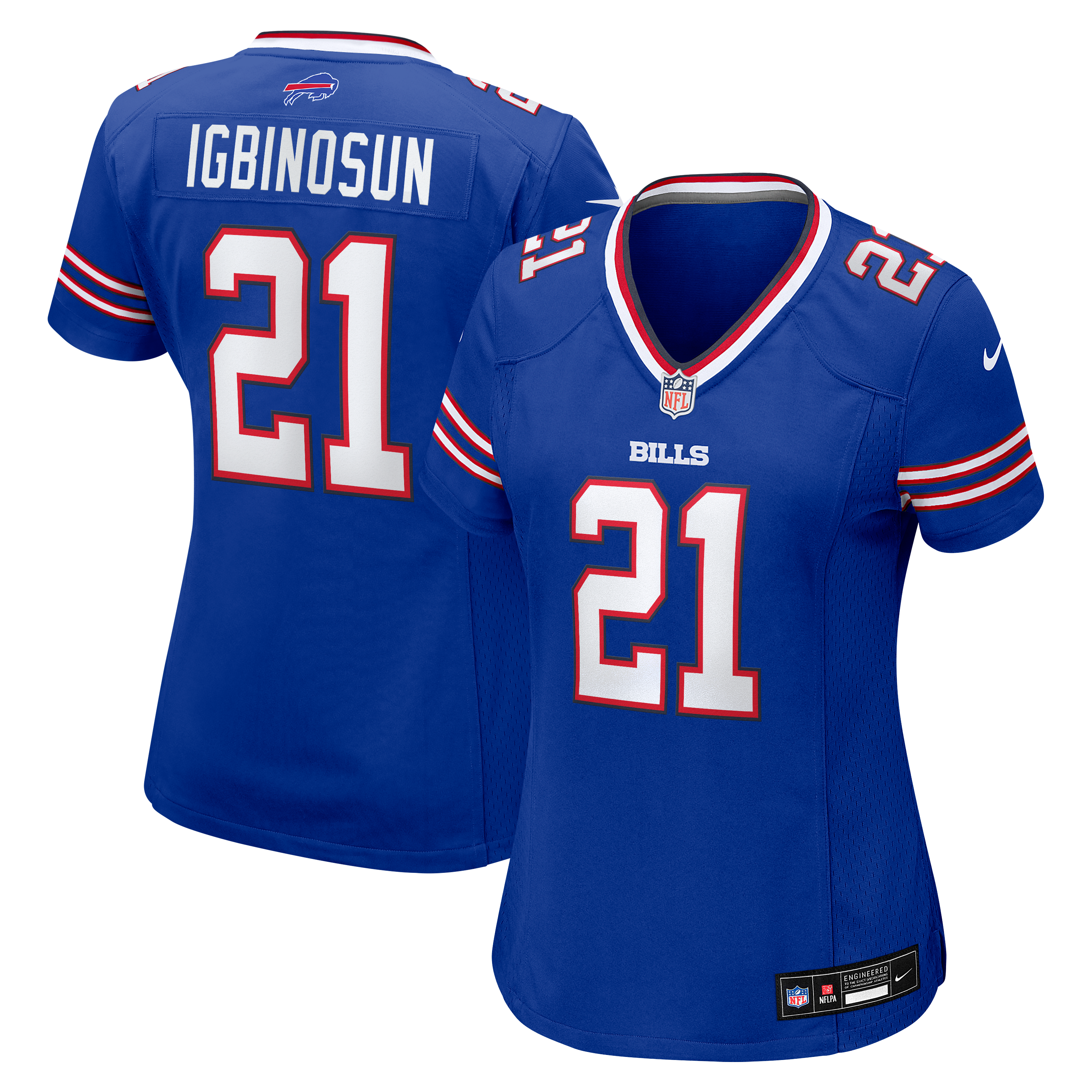 Women's Buffalo Bills Davison Igbinosun Nike Royal Team Game Jersey