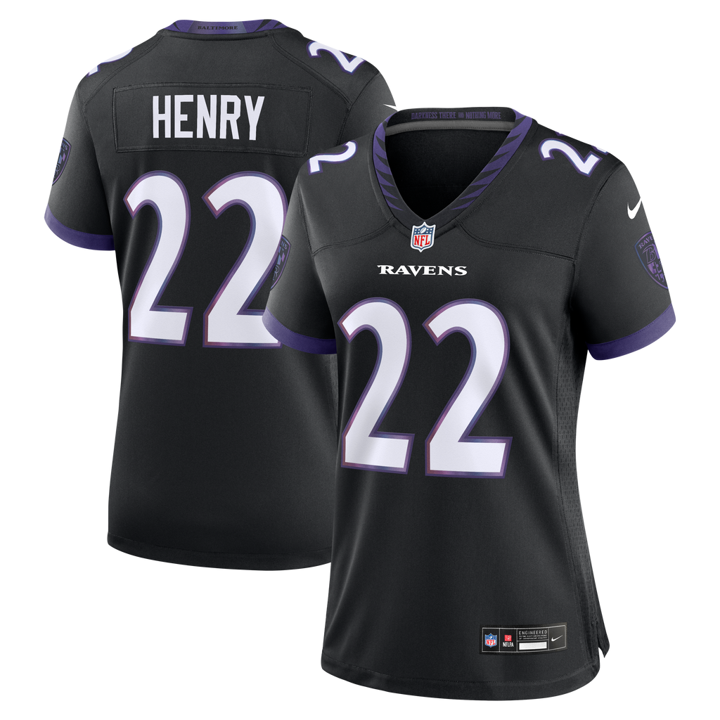 Women's Baltimore Ravens Derrick Henry Nike Black Alternate Game Jersey