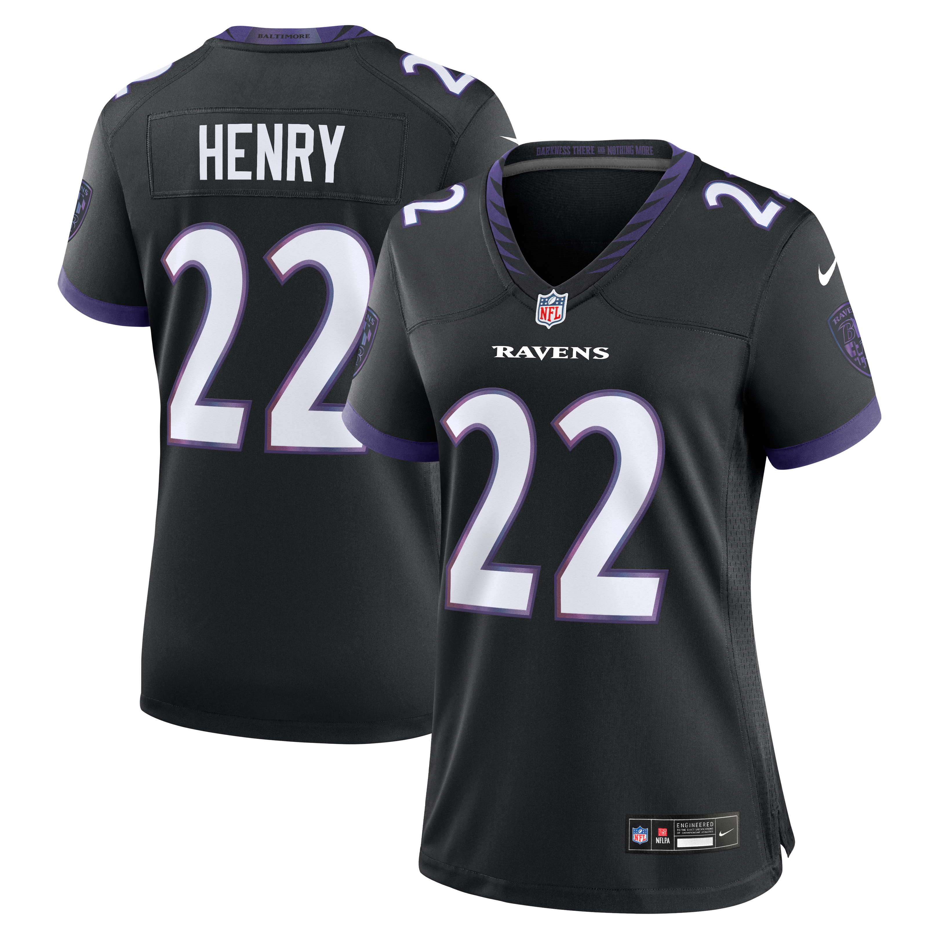 Women's Baltimore Ravens Derrick Henry Nike Black Alternate Game Jersey