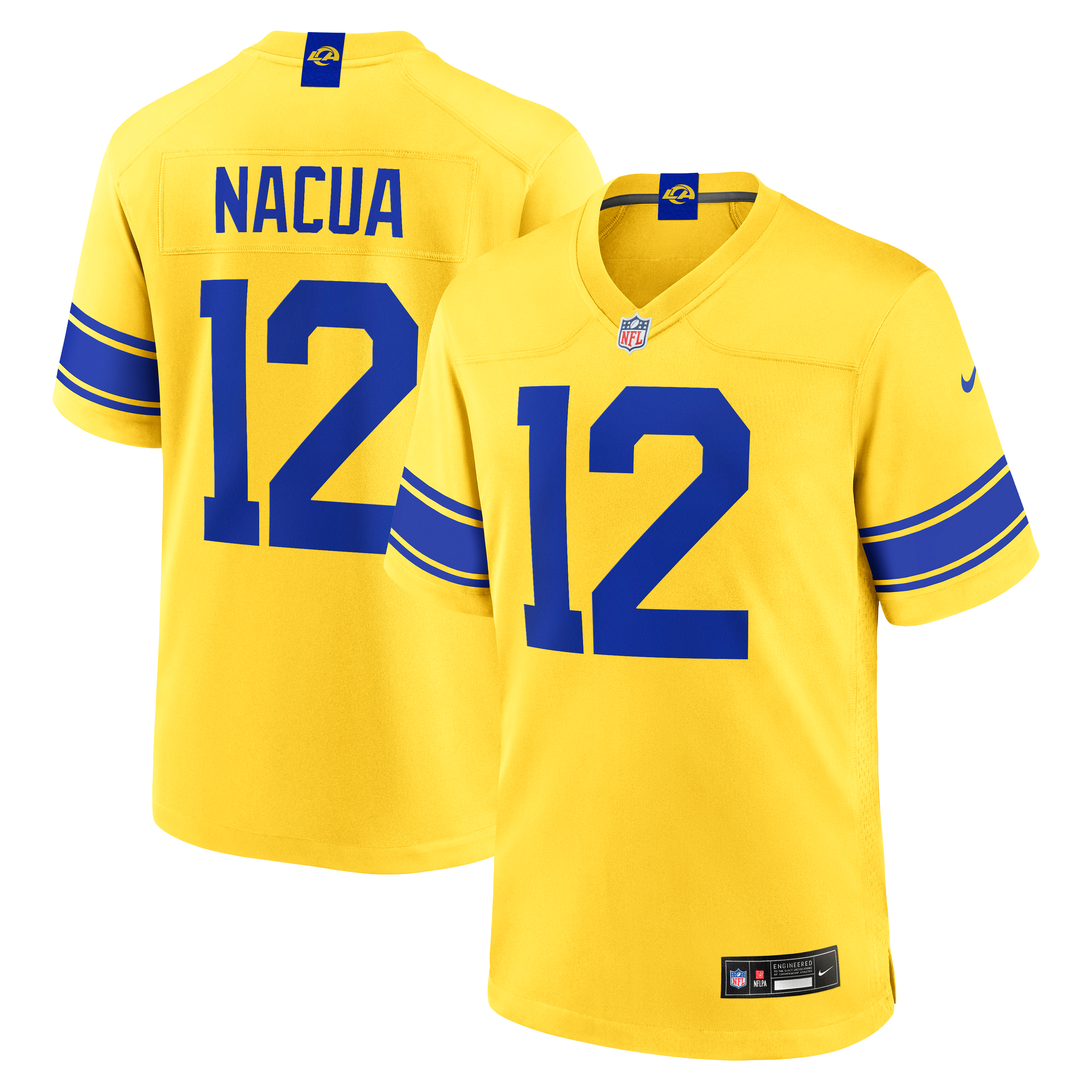 Men's Los Angeles Rams Puka Nacua Nike Classic Sol Game Jersey