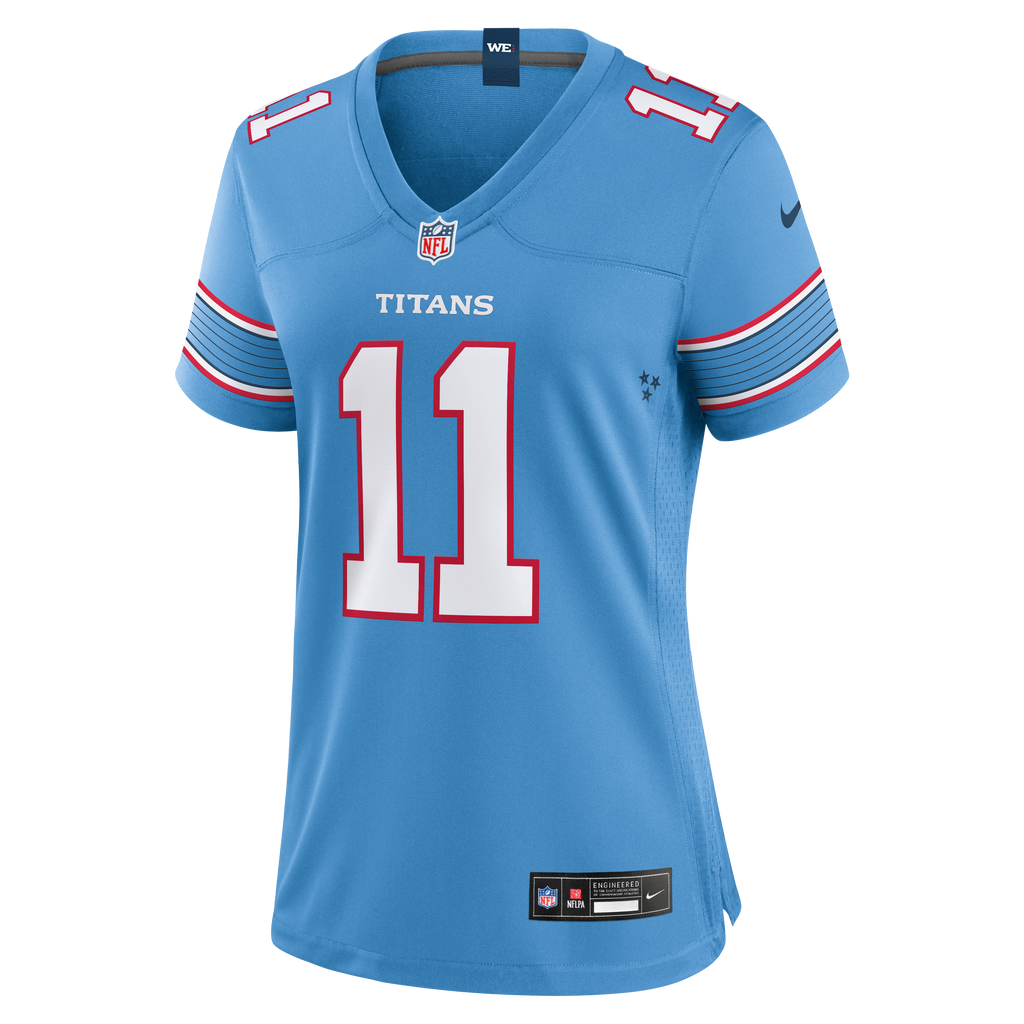 Women's Tennessee Titans Jermaine Johnson Ii Nike Light Blue Team Game Jersey