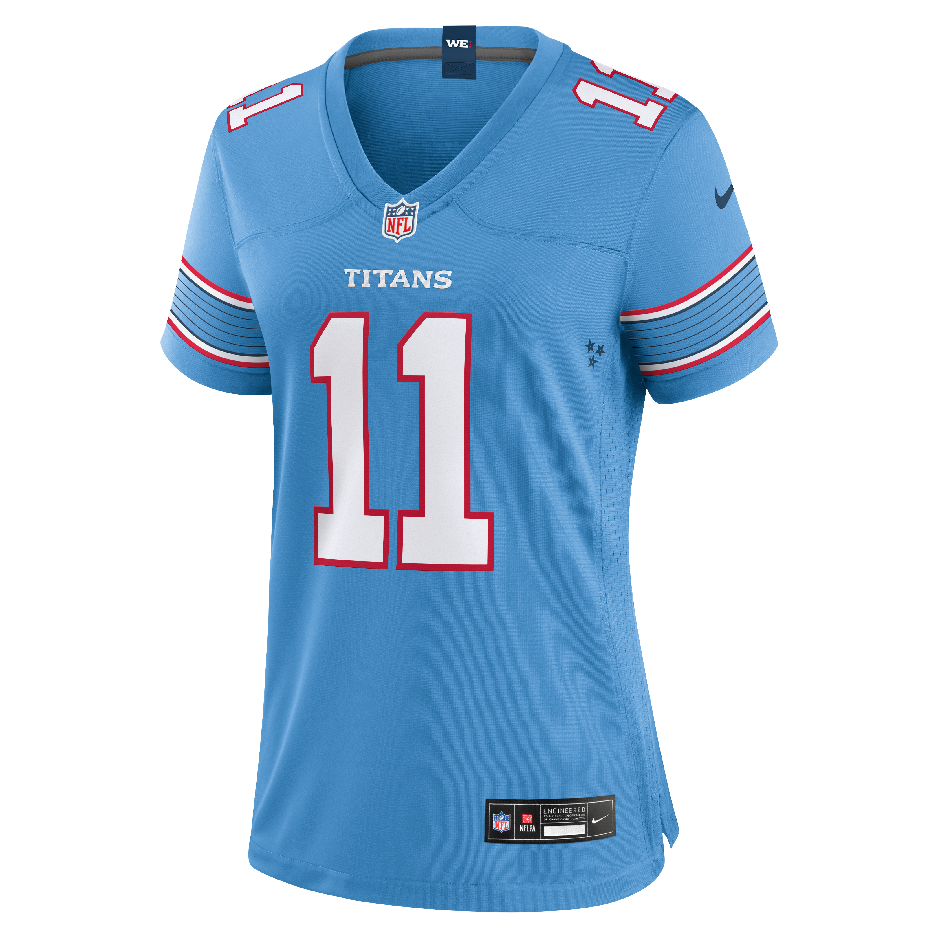 Women's Tennessee Titans Jermaine Johnson Ii Nike Light Blue Team Game Jersey