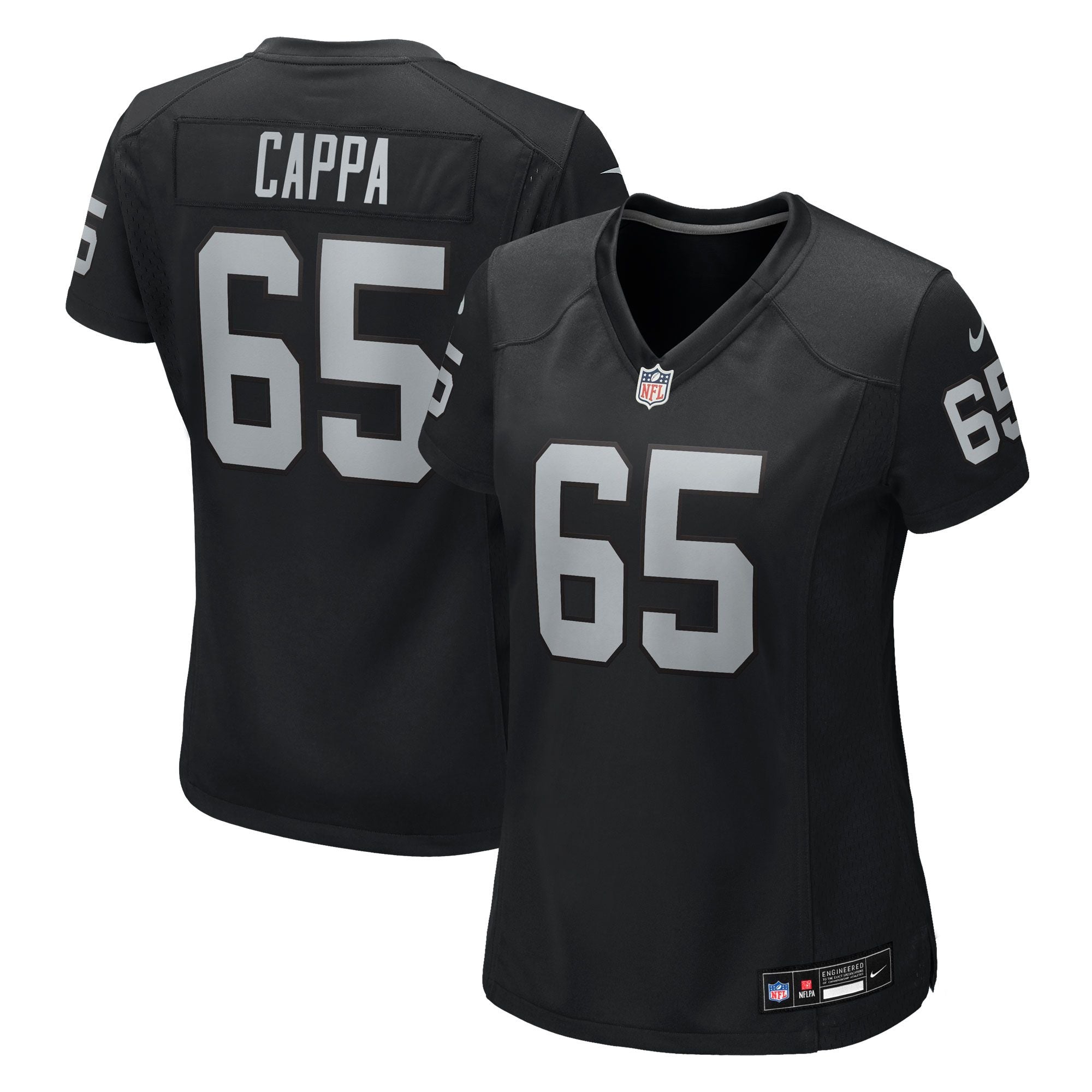 Women's Las Vegas Raiders Alex Cappa Nike Black Team Game Jersey