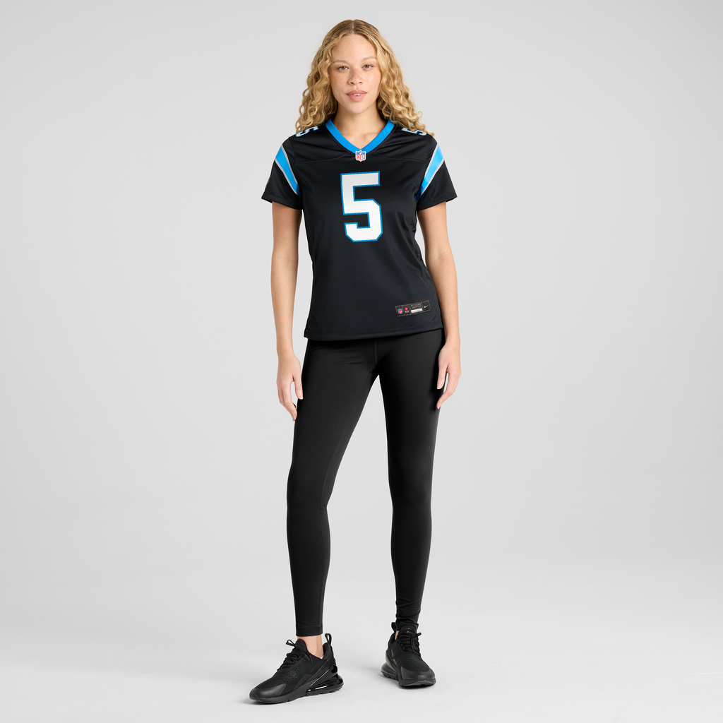 Women's Carolina Panthers Jaelan Phillips Nike Black Team Game Jersey