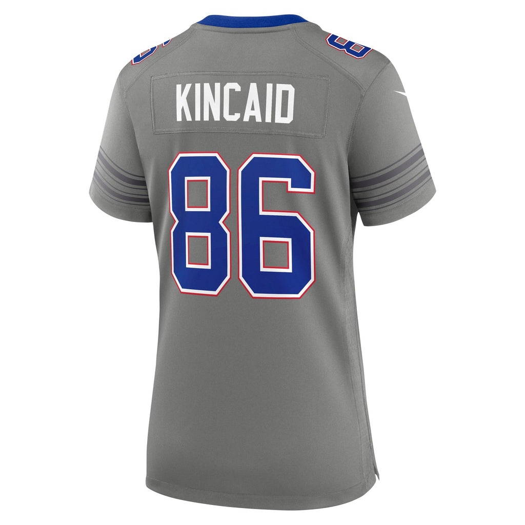 Women's Buffalo Bills Dalton Kincaid Nike Gray Nickel City Game Jersey