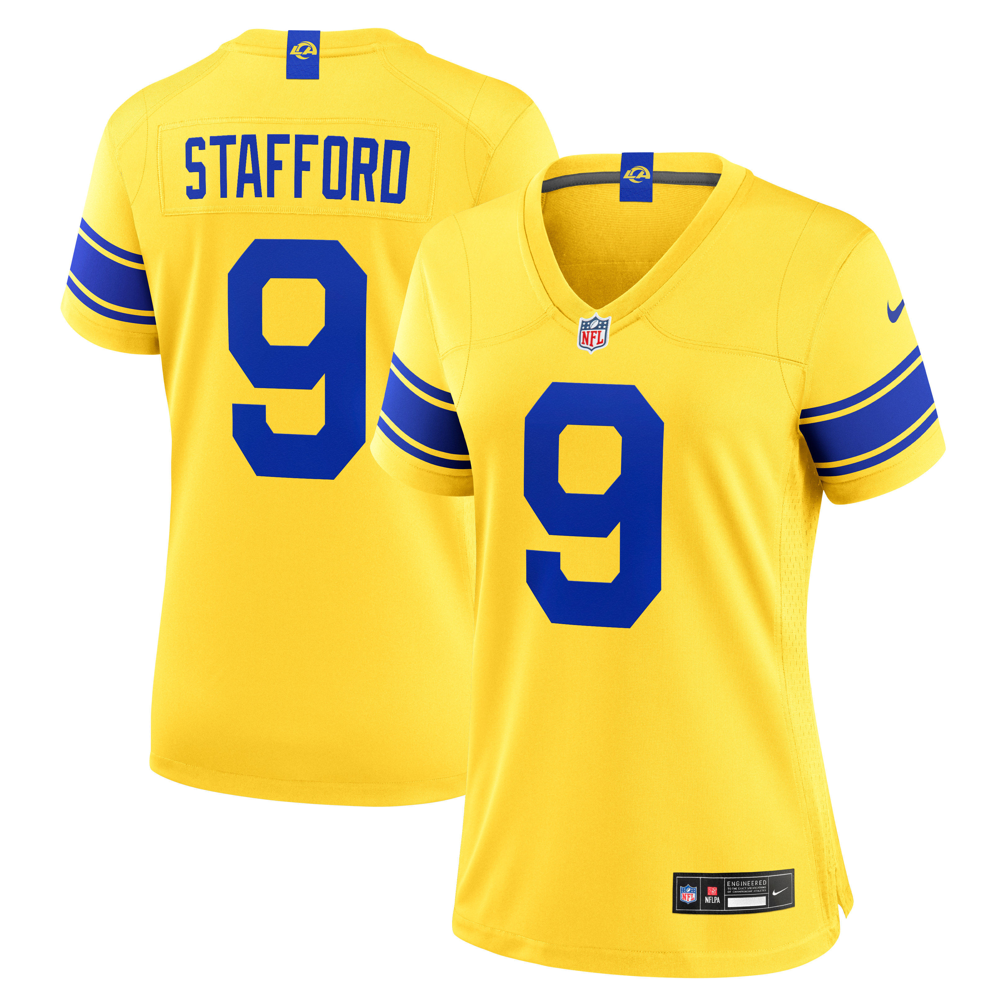 Women's Los Angeles Rams Matthew Stafford Nike Classic Sol Game Jersey