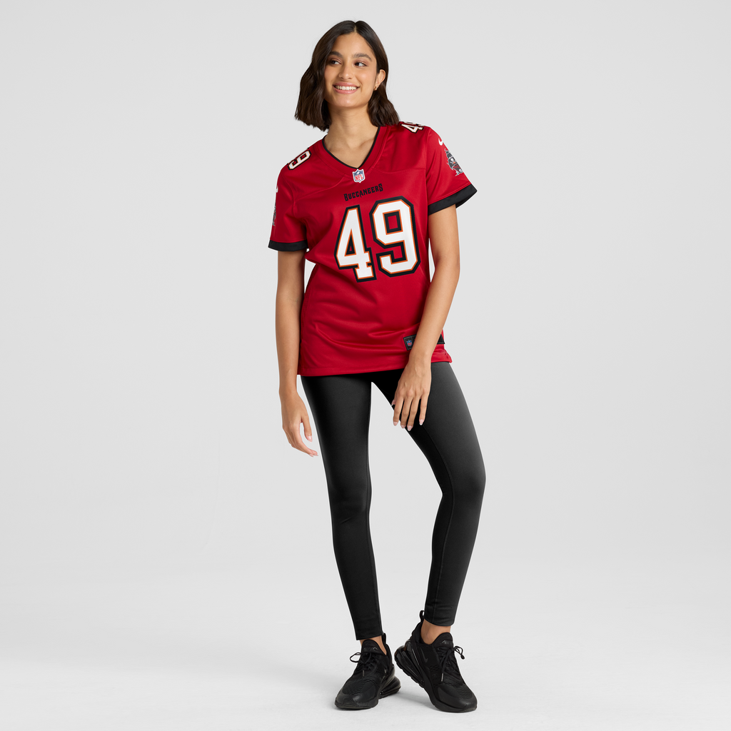 Women's Tampa Bay Buccaneers Owen Wright Nike Red Team Game Jersey