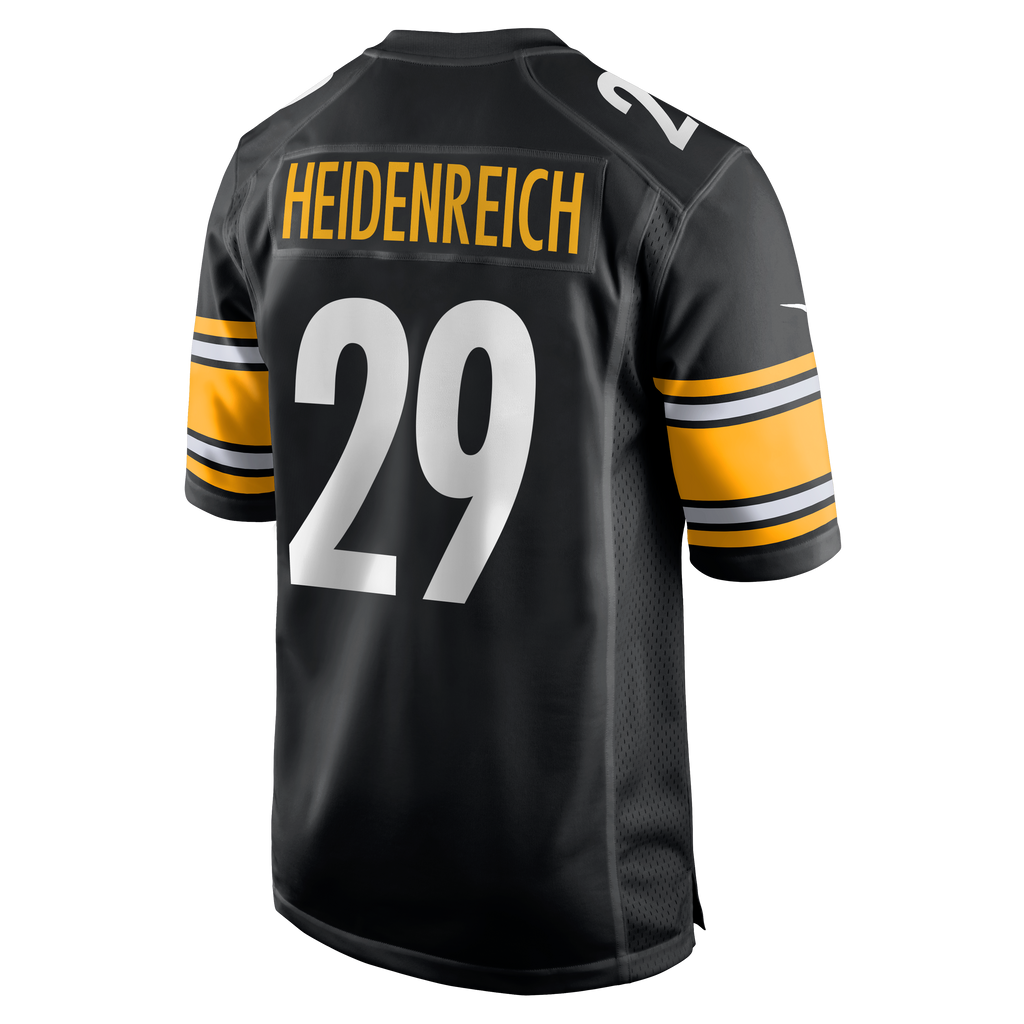 Men's Pittsburgh Steelers Eli Heidenreich Nike Black Team Game Jersey
