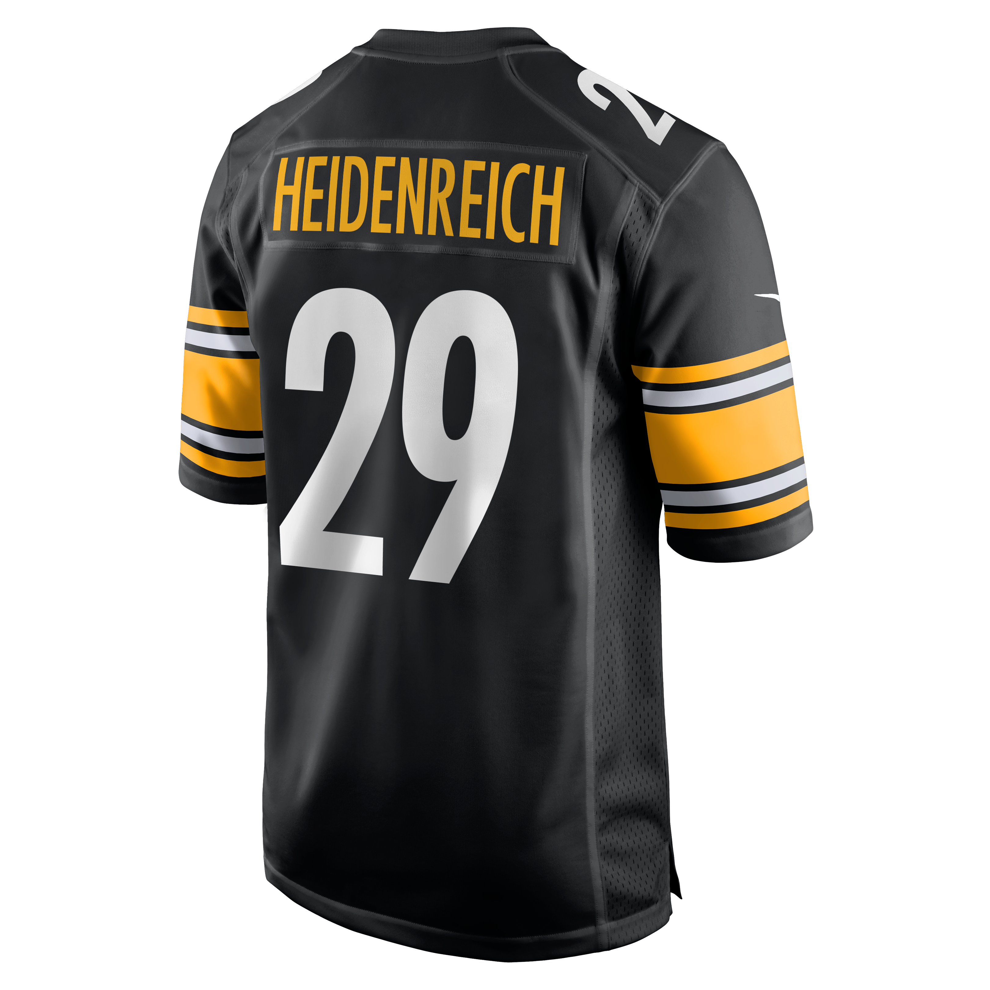 Men's Pittsburgh Steelers Eli Heidenreich Nike Black Team Game Jersey
