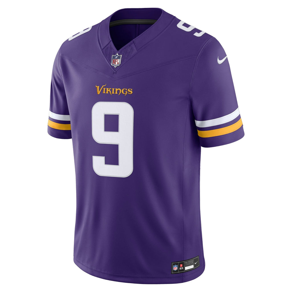 Men's Minnesota Vikings Jj Mccarthy Nike Purple Team Vapor Fuse Stitched Limited Jersey