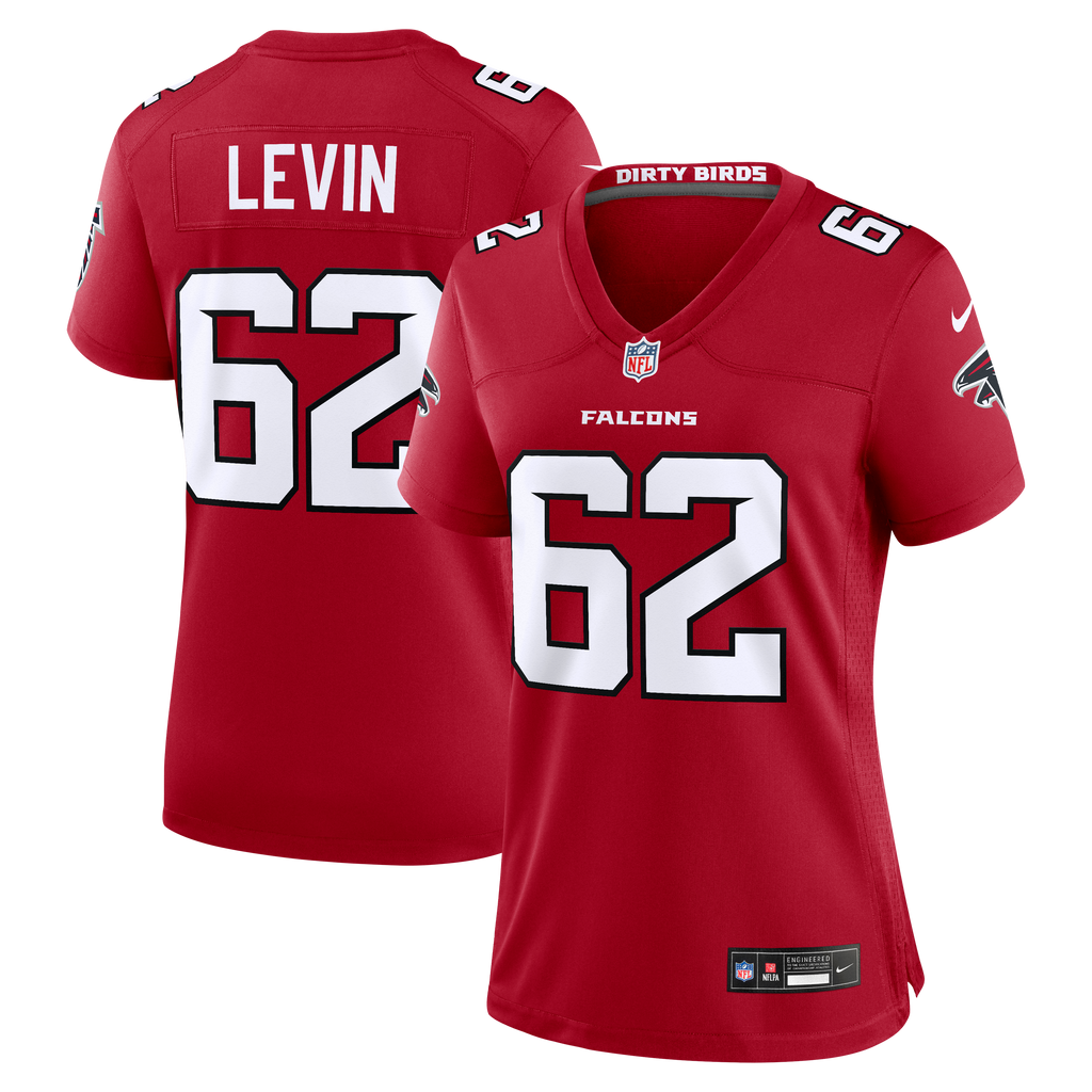 Women's Atlanta Falcons Corey Levin Nike Red Team Game Jersey
