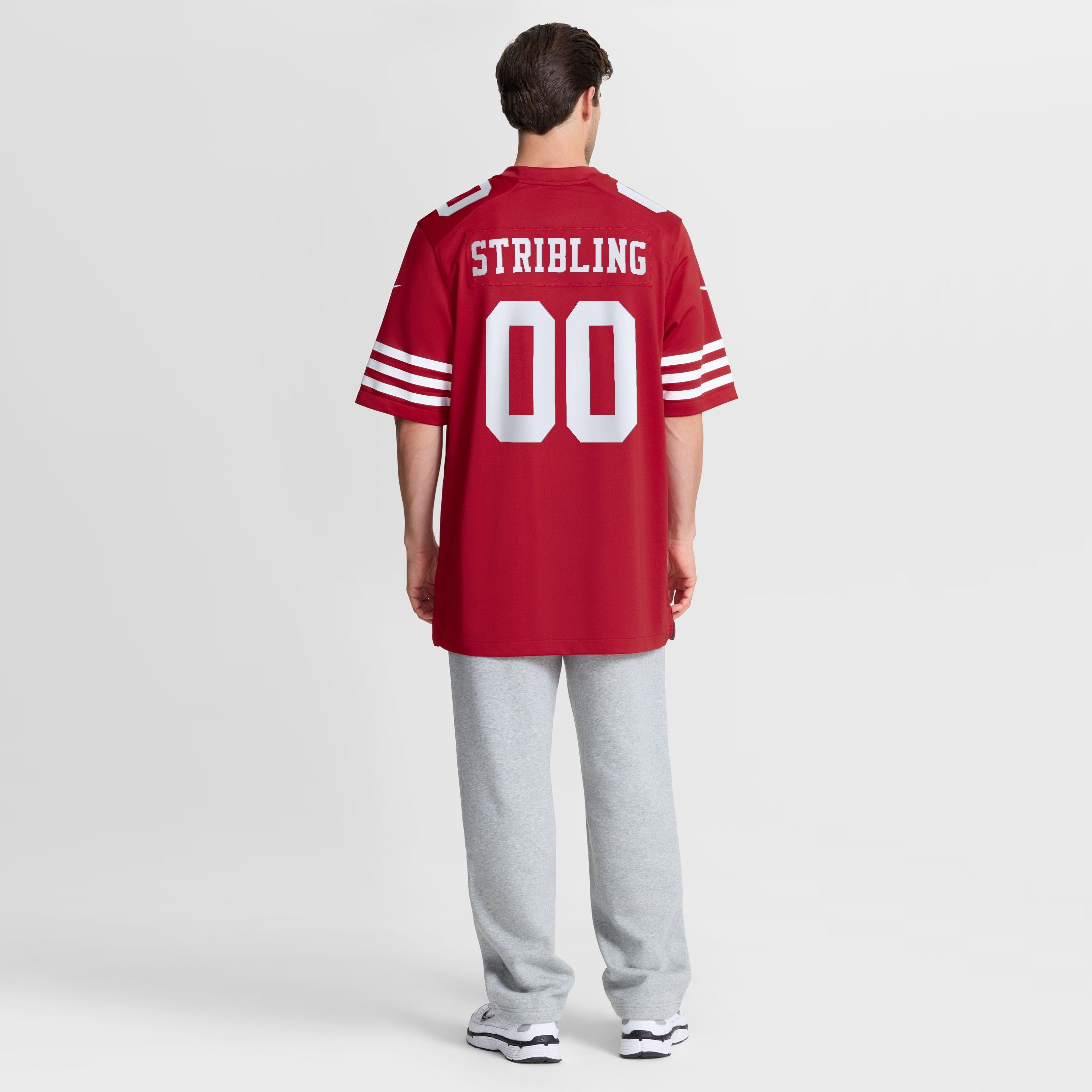 Men's San Francisco 49Ers Dezhaun Stribling Nike Scarlet Game Jersey