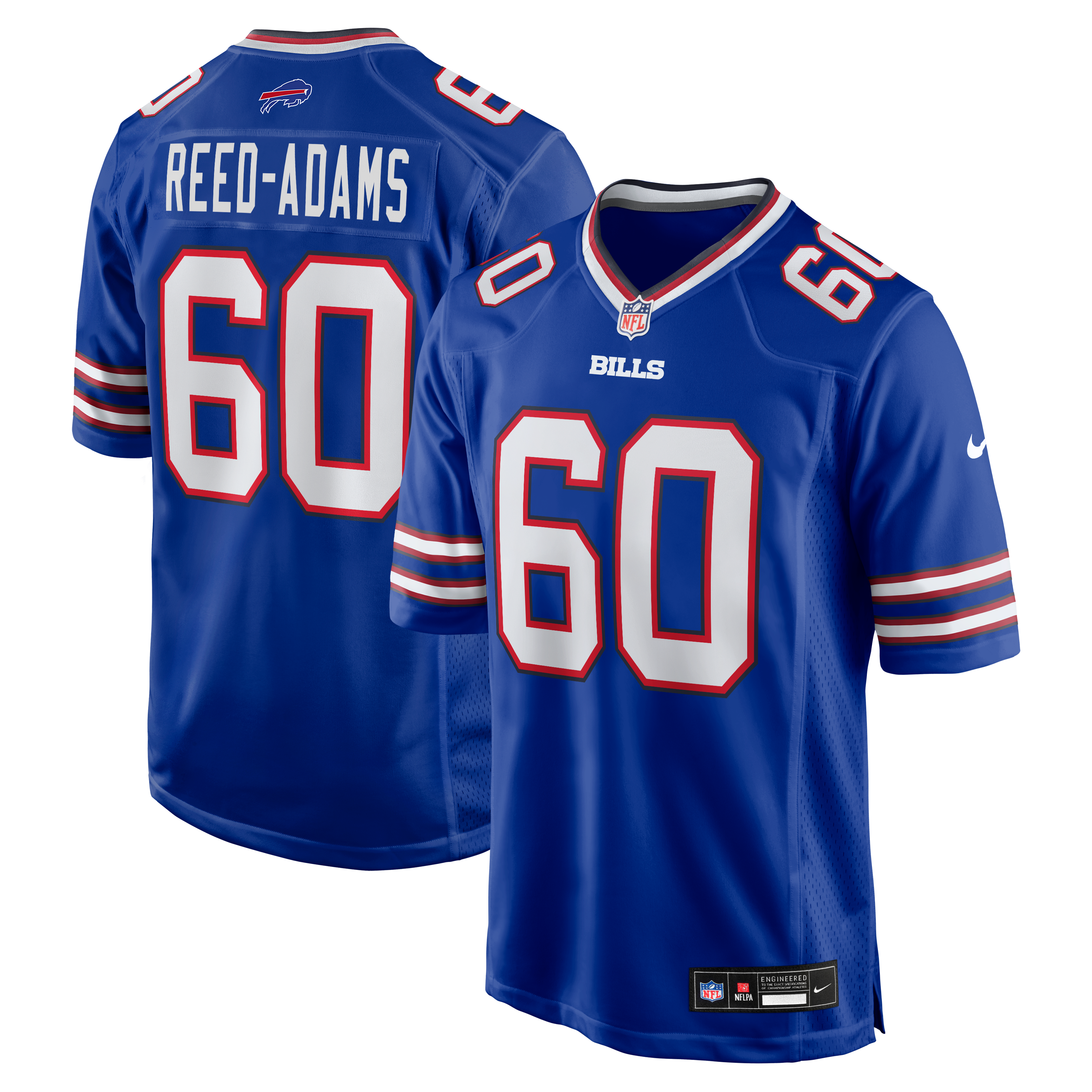 Men's Buffalo Bills Armaj Reed Adams Nike Royal Team Game Jersey