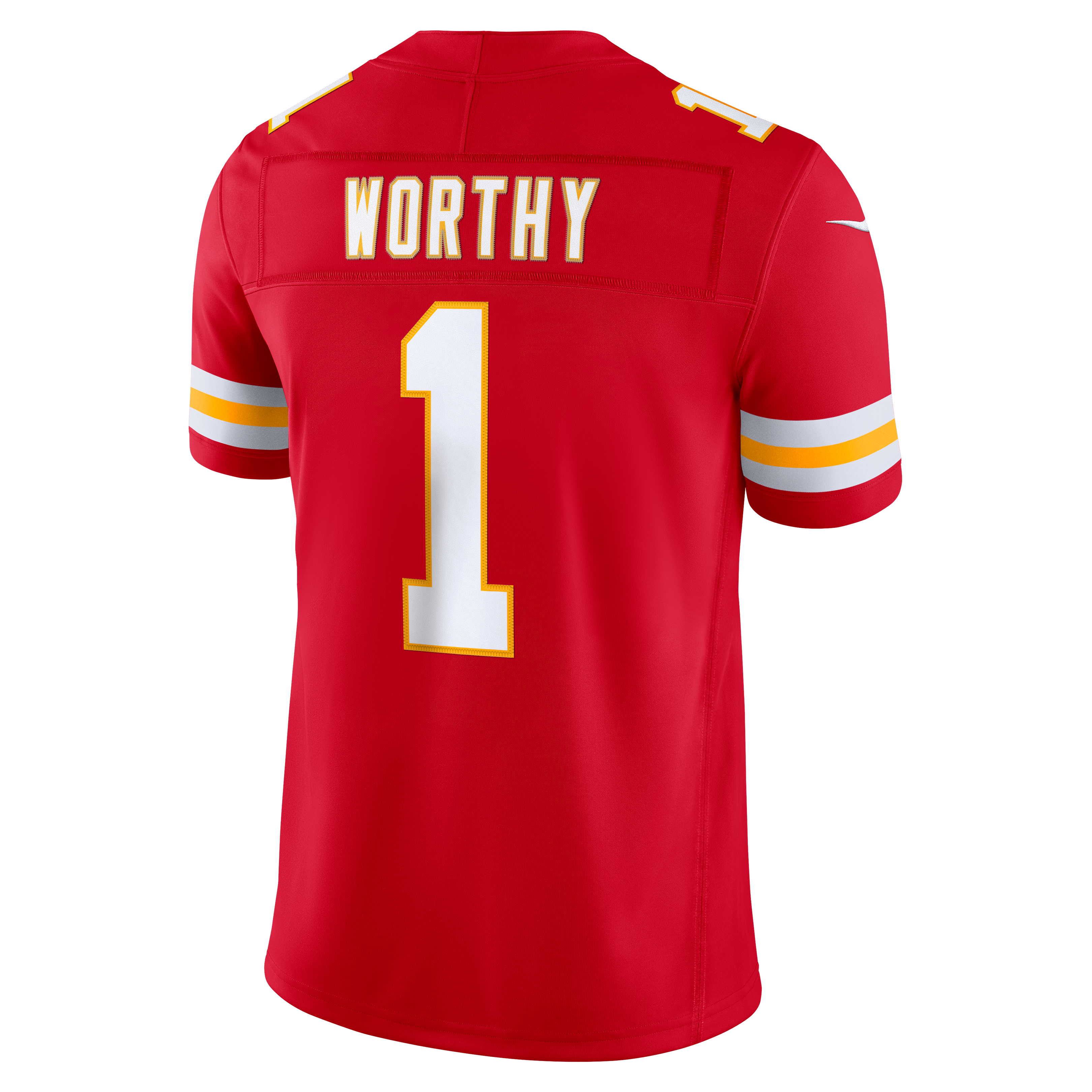 Men's Kansas City Chiefs Xavier Worthy Nike Red Team Vapor Fuse Stitched Limited Jersey