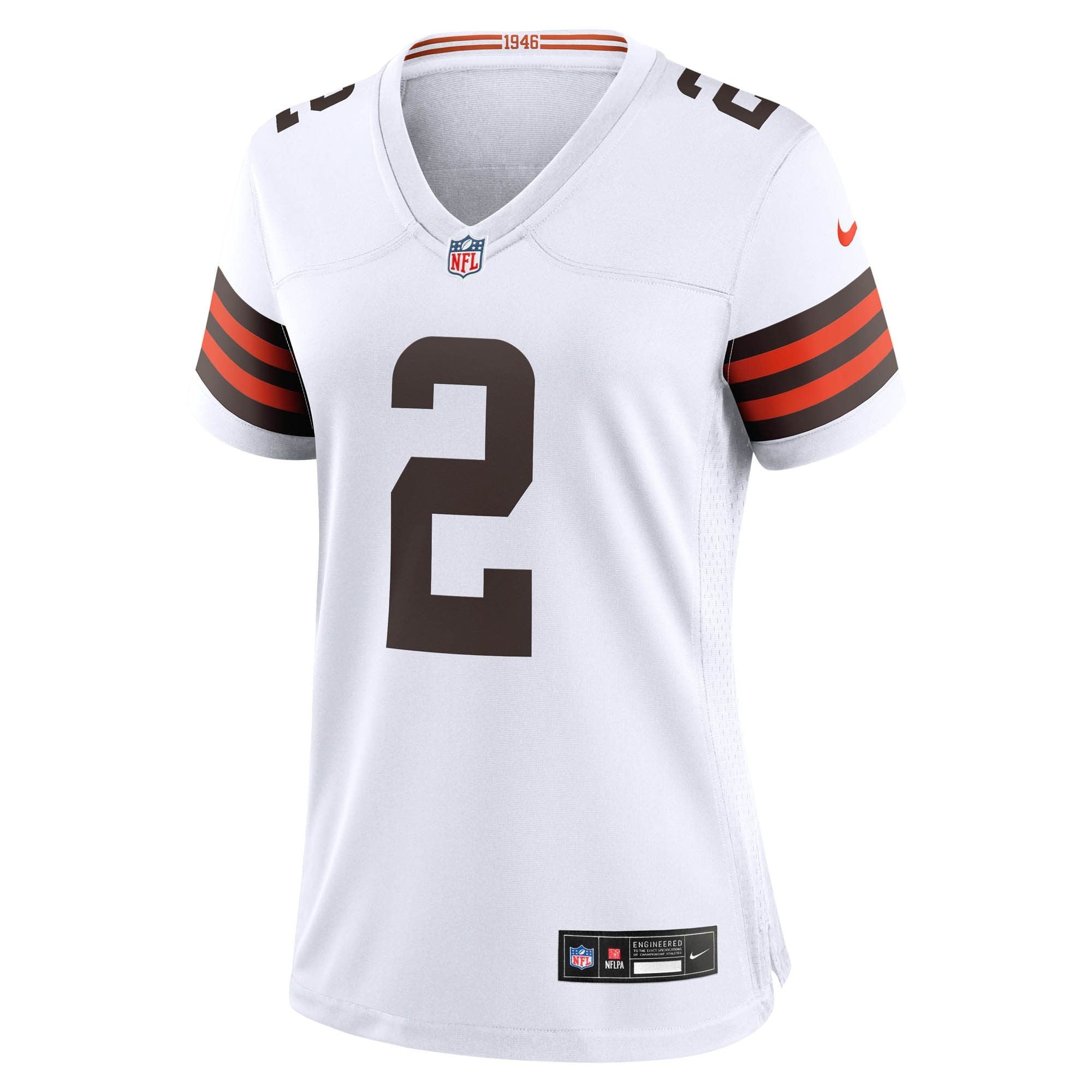 Women's Cleveland Browns Shedeur Sanders Nike White Game Jersey