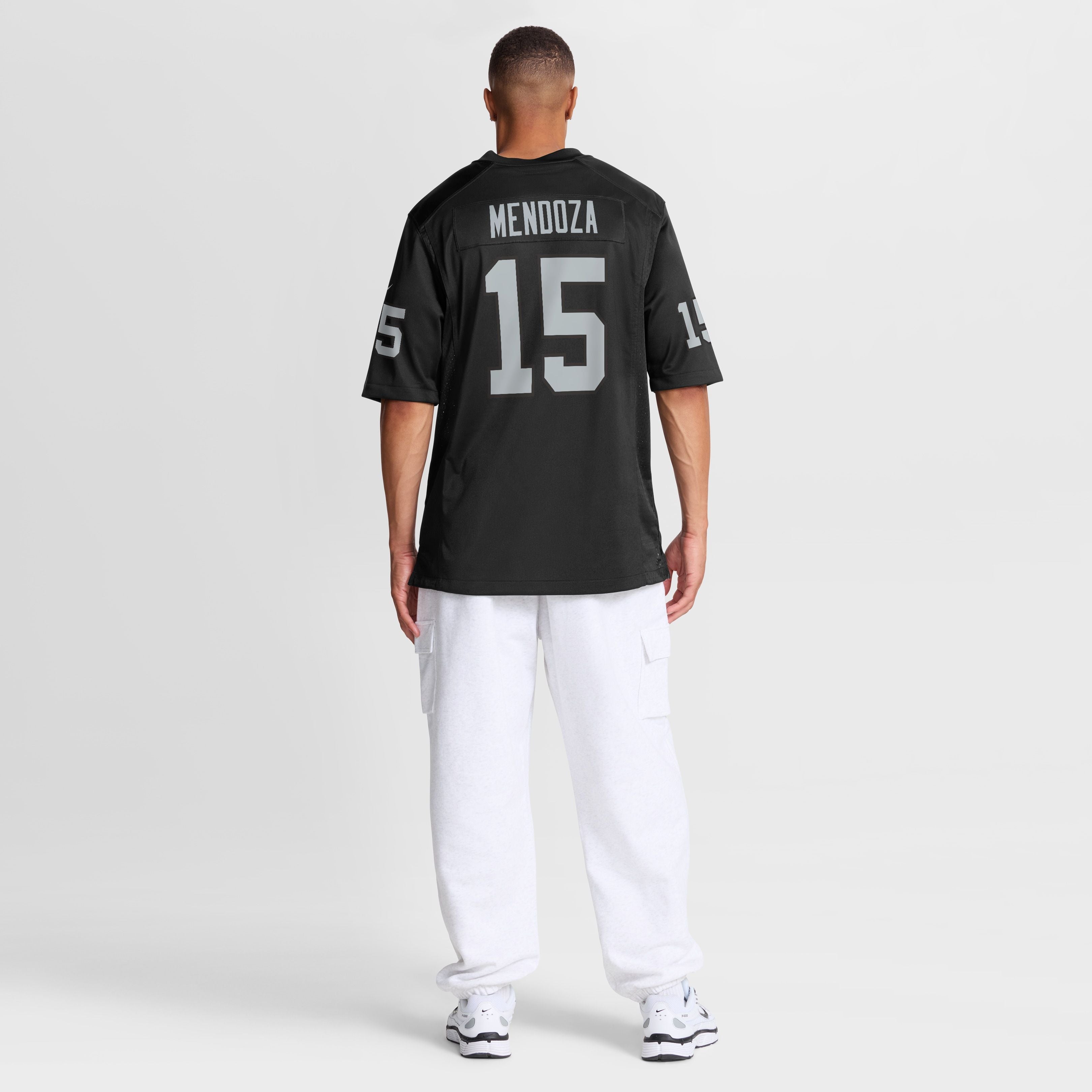 Men's Las Vegas Raiders Fernando Mendoza Nike Black 2026 Nfl Draft First Round Pick No 1 Team Game Jersey