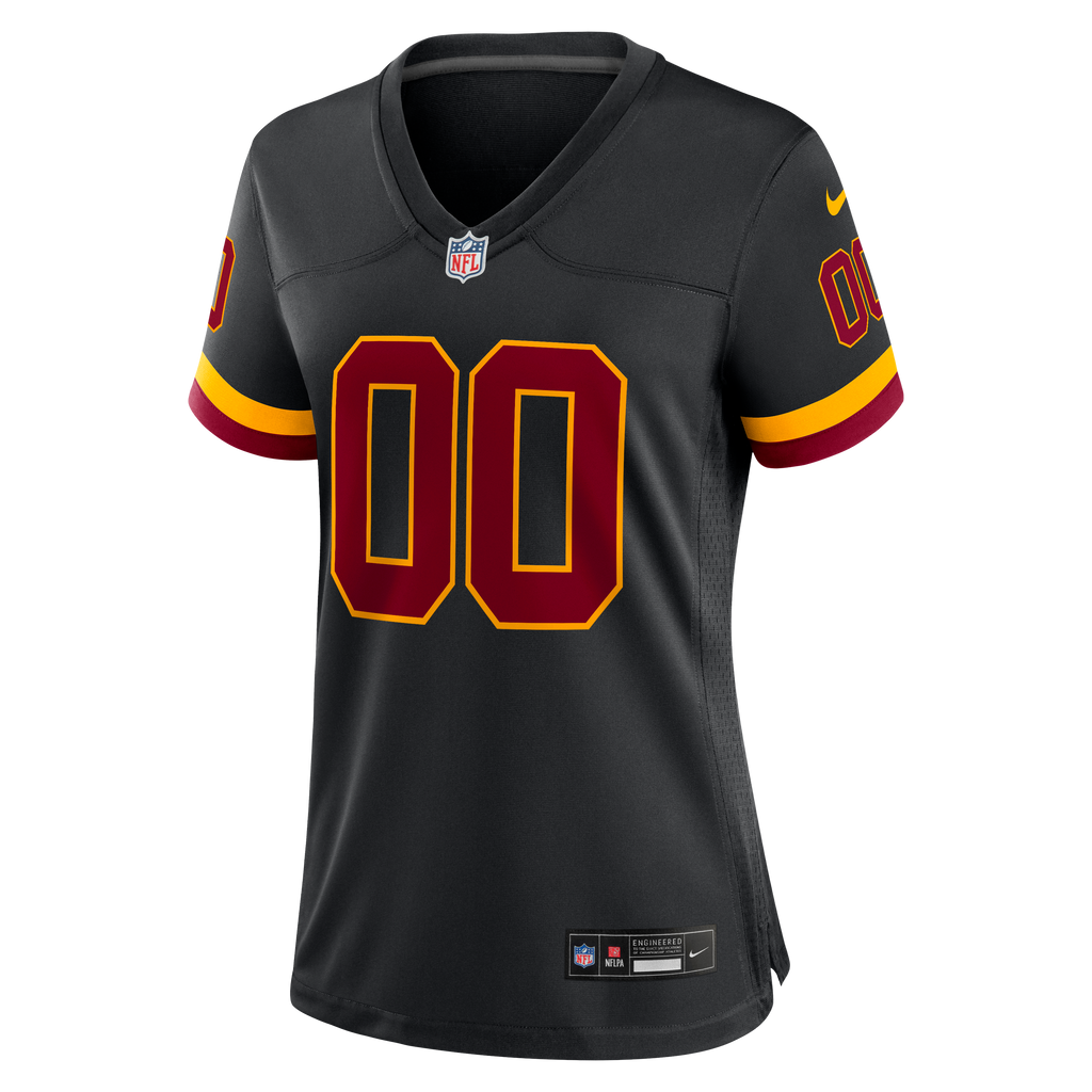 Women's Washington Commanders Nike Black Hail Raiser Alternate Custom Game Jersey