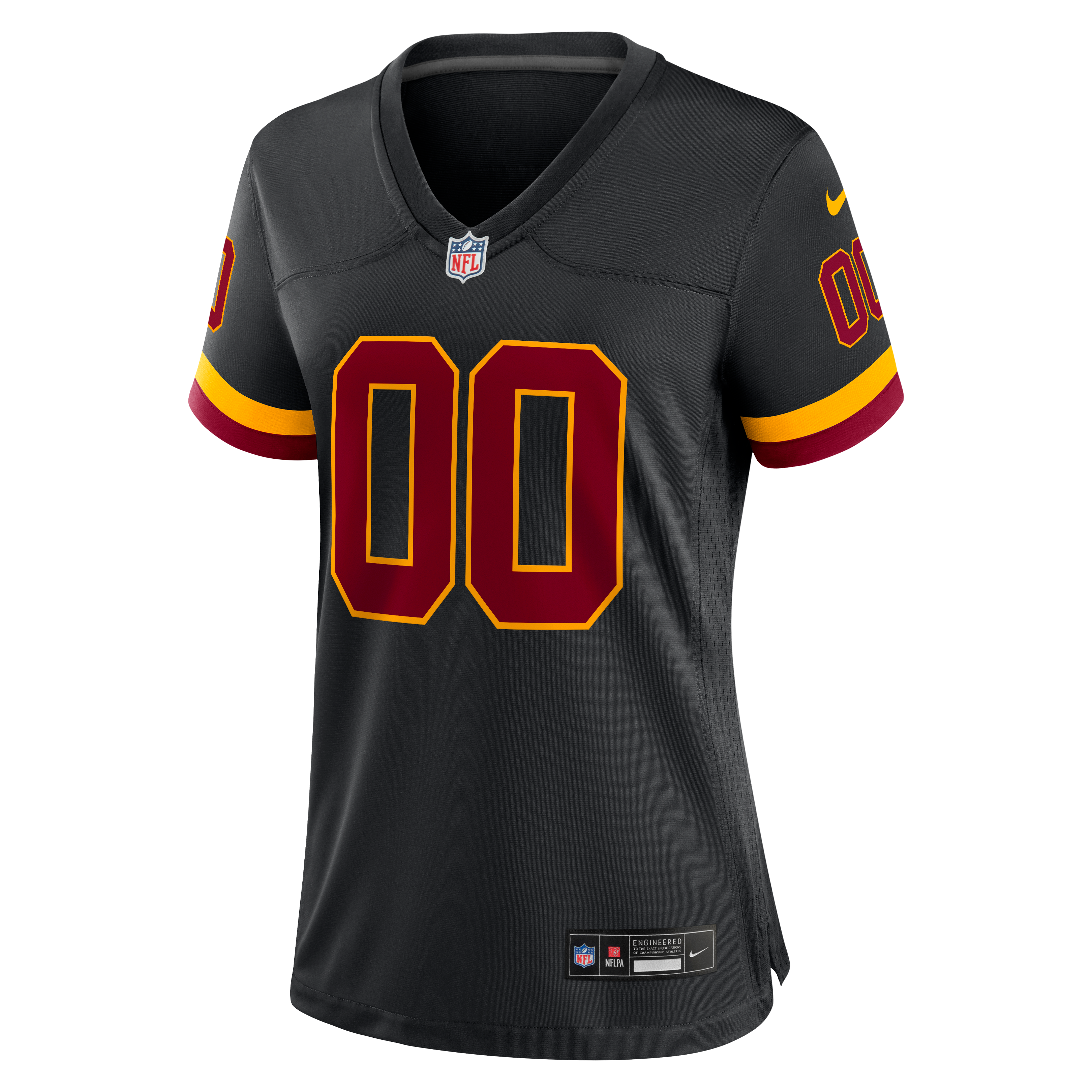 Women's Washington Commanders Nike Black Hail Raiser Alternate Custom Game Jersey