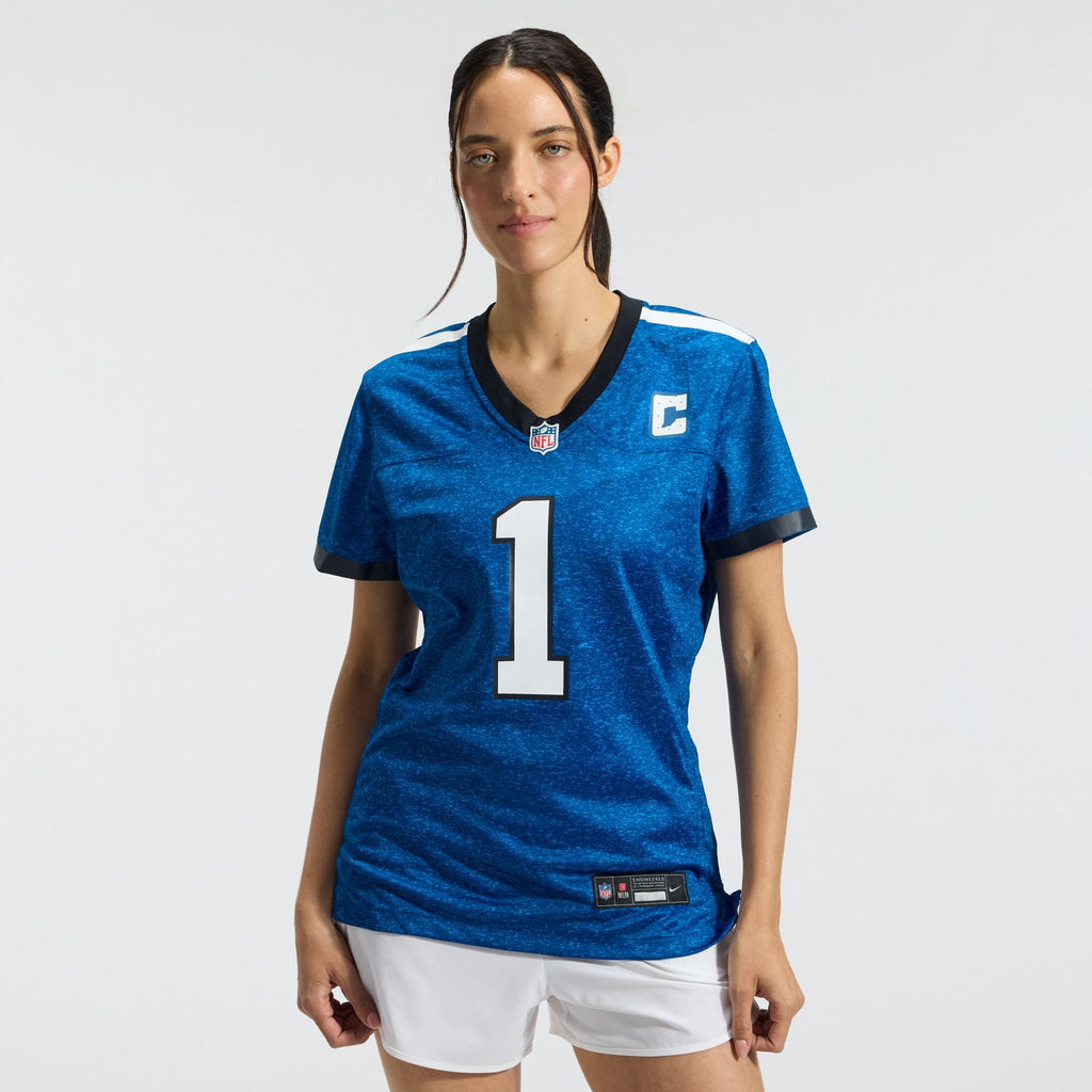 Women's Indianapolis Colts Ahmad Sauce Gardner Nike Heather Royal Alternate 2 Indiana Nights Game Jersey
