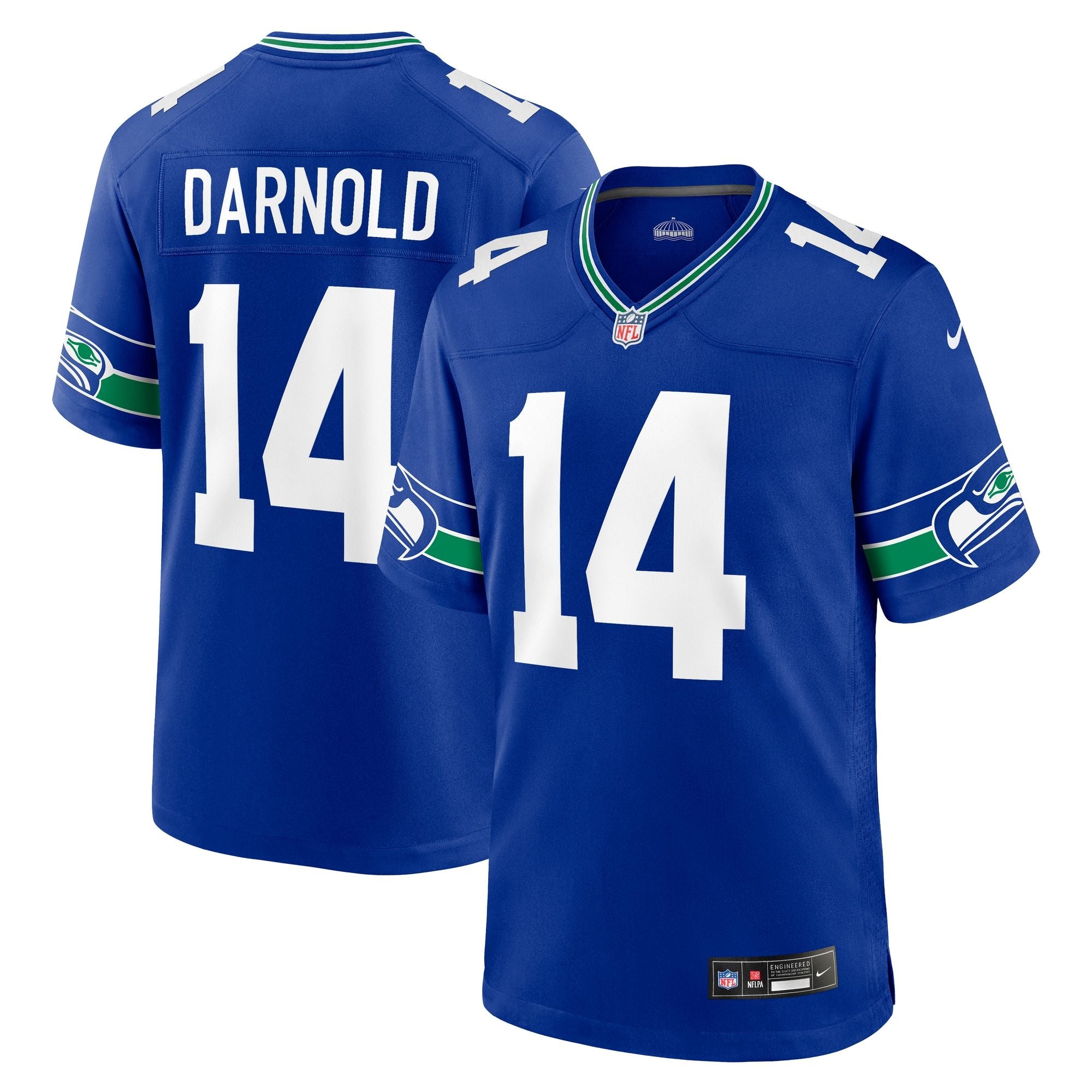 Men's Seattle Seahawks Sam Darnold Nike Royal Alternate Game Player Jersey