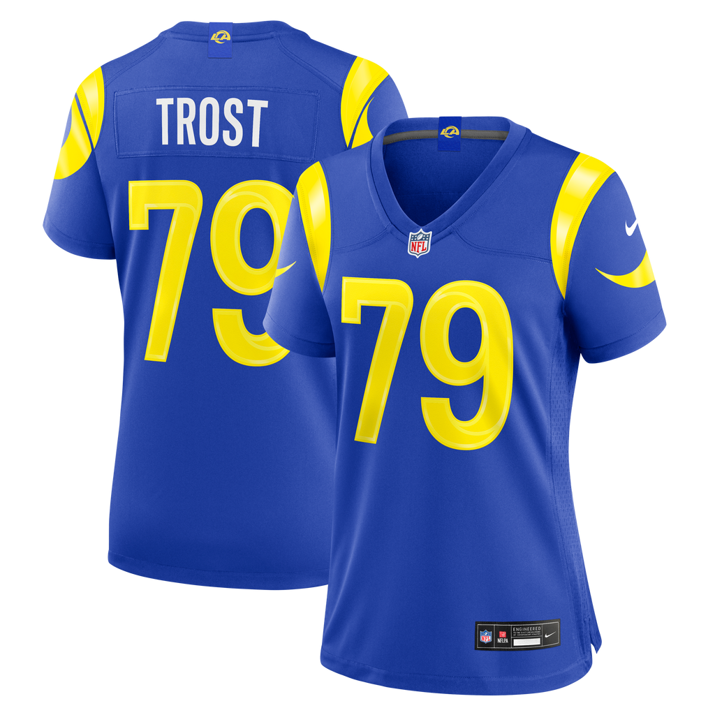 Women's Los Angeles Rams Keagen Trost Nike Royal Team Game Jersey