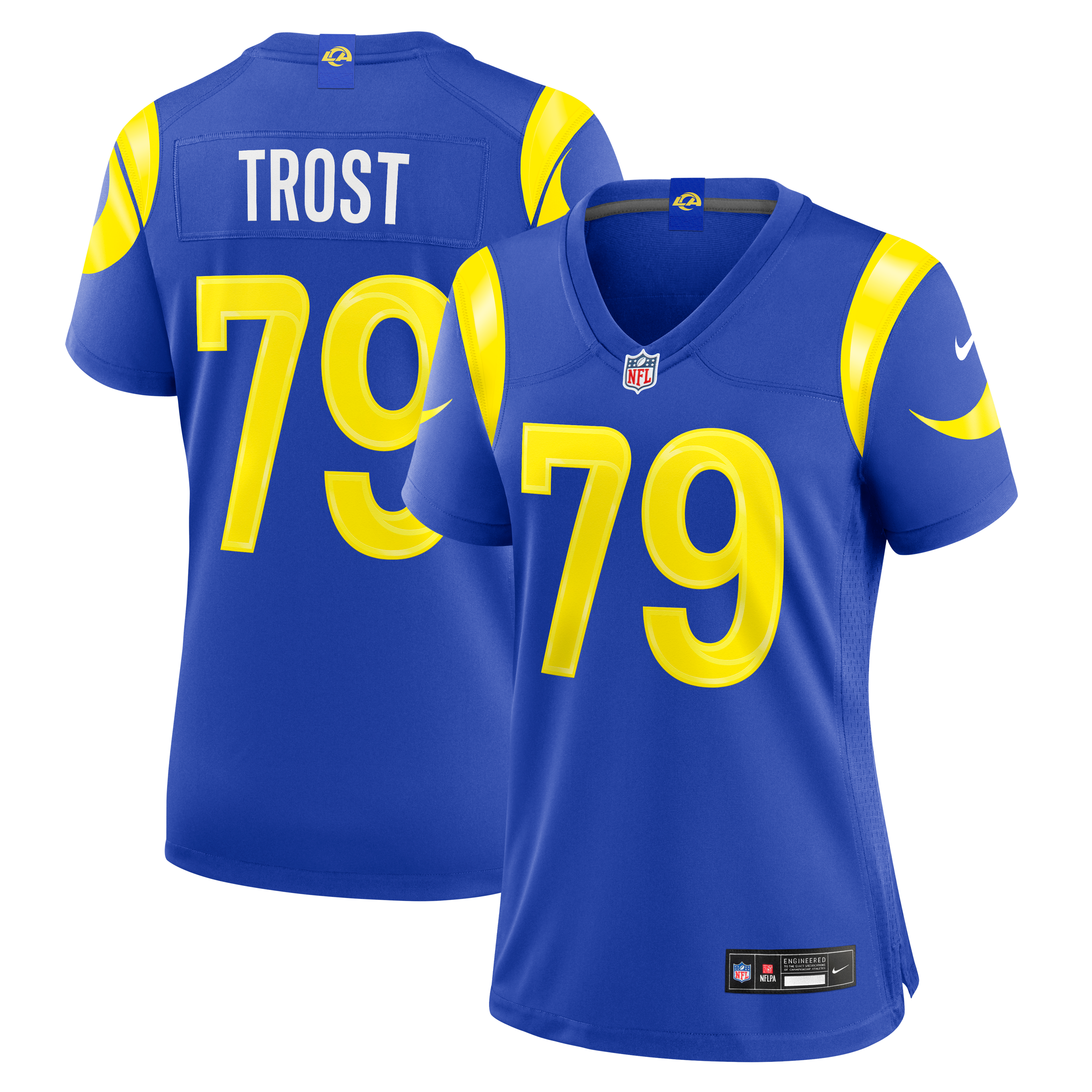 Women's Los Angeles Rams Keagen Trost Nike Royal Team Game Jersey