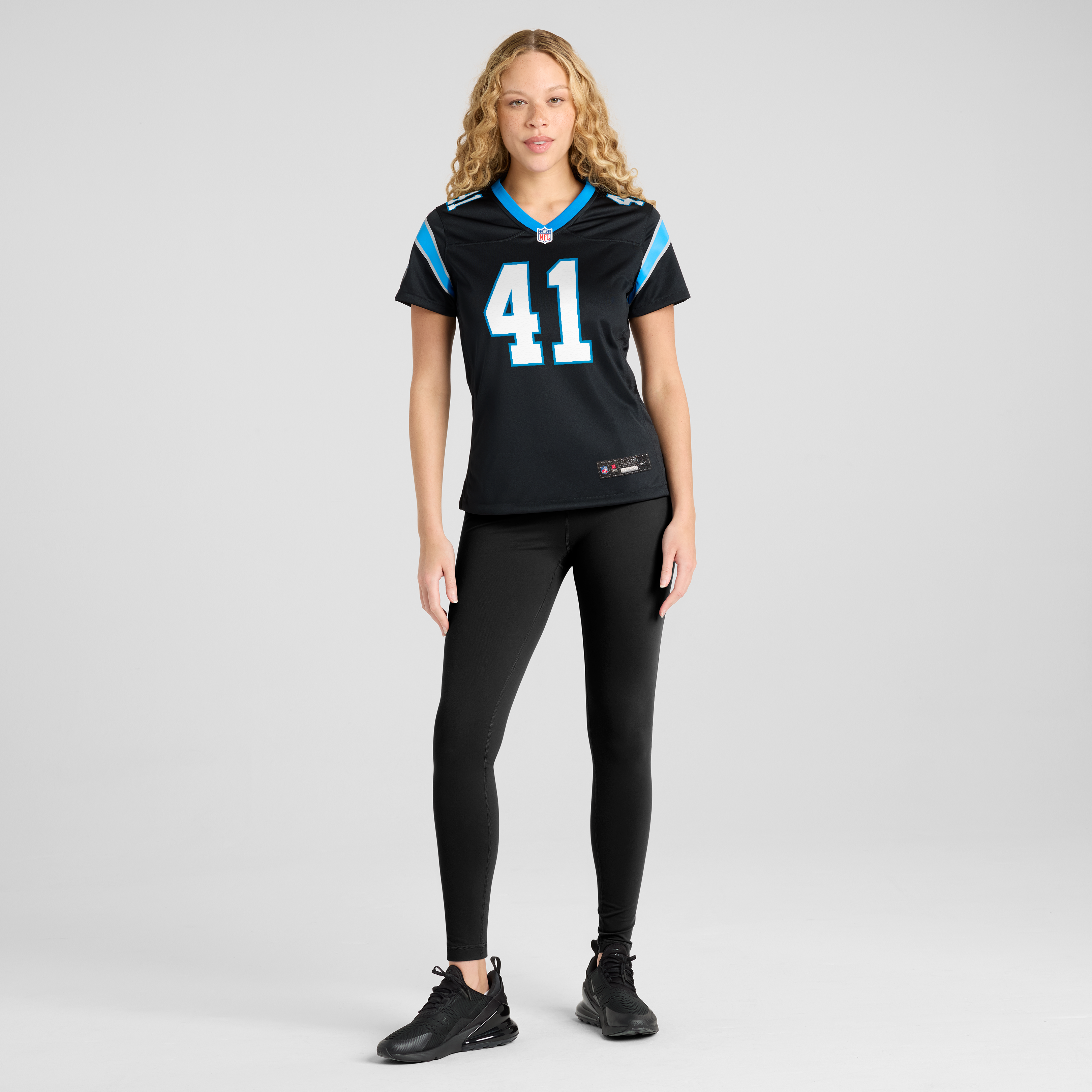 Women's Carolina Panthers Jacoby Windmon Nike Black Team Game Jersey