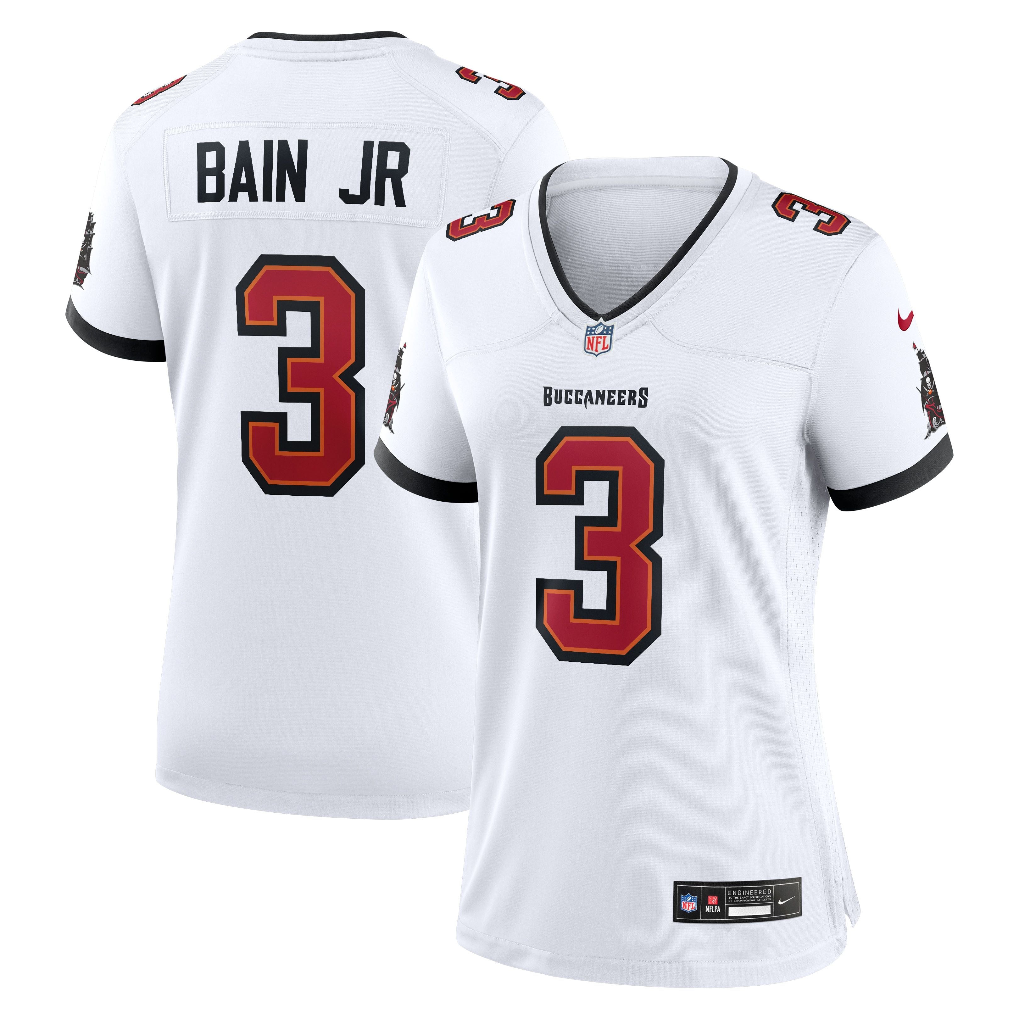 Women's Tampa Bay Buccaneers Rueben Bain Jr Nike White Game Jersey